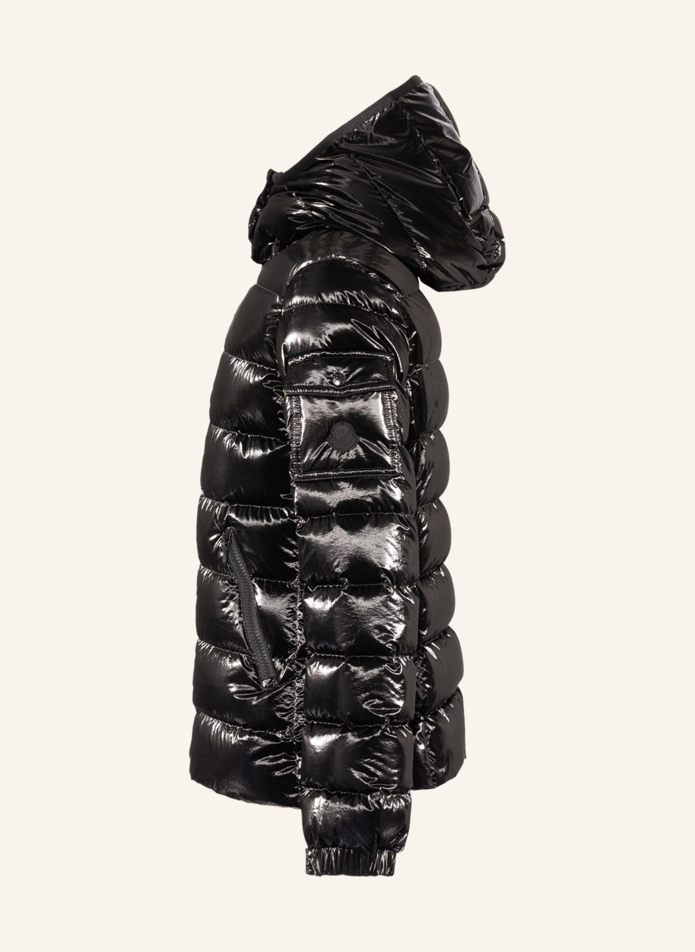 MONCLER enfant Péřová bunda BADY s odnímatelnou kapucí , Barva: ČERNÁ (Obrázek 4)