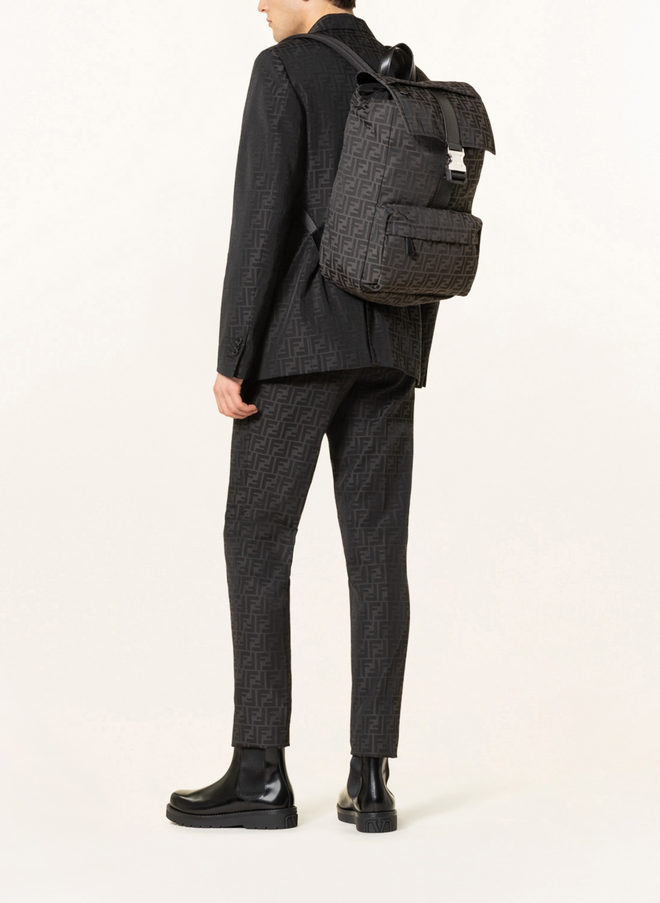 FENDI Backpack FENDILESS in black/ gray | Breuninger