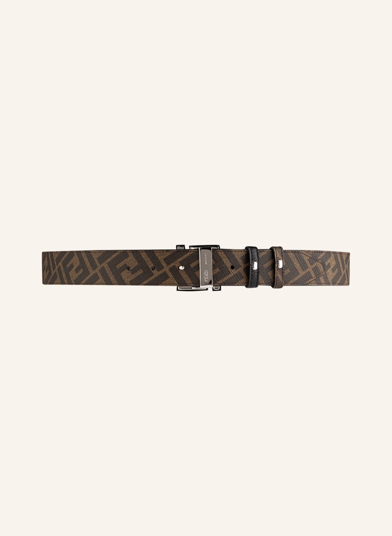 FENDI Reversible leather belt, Color: BROWN (Image 2)