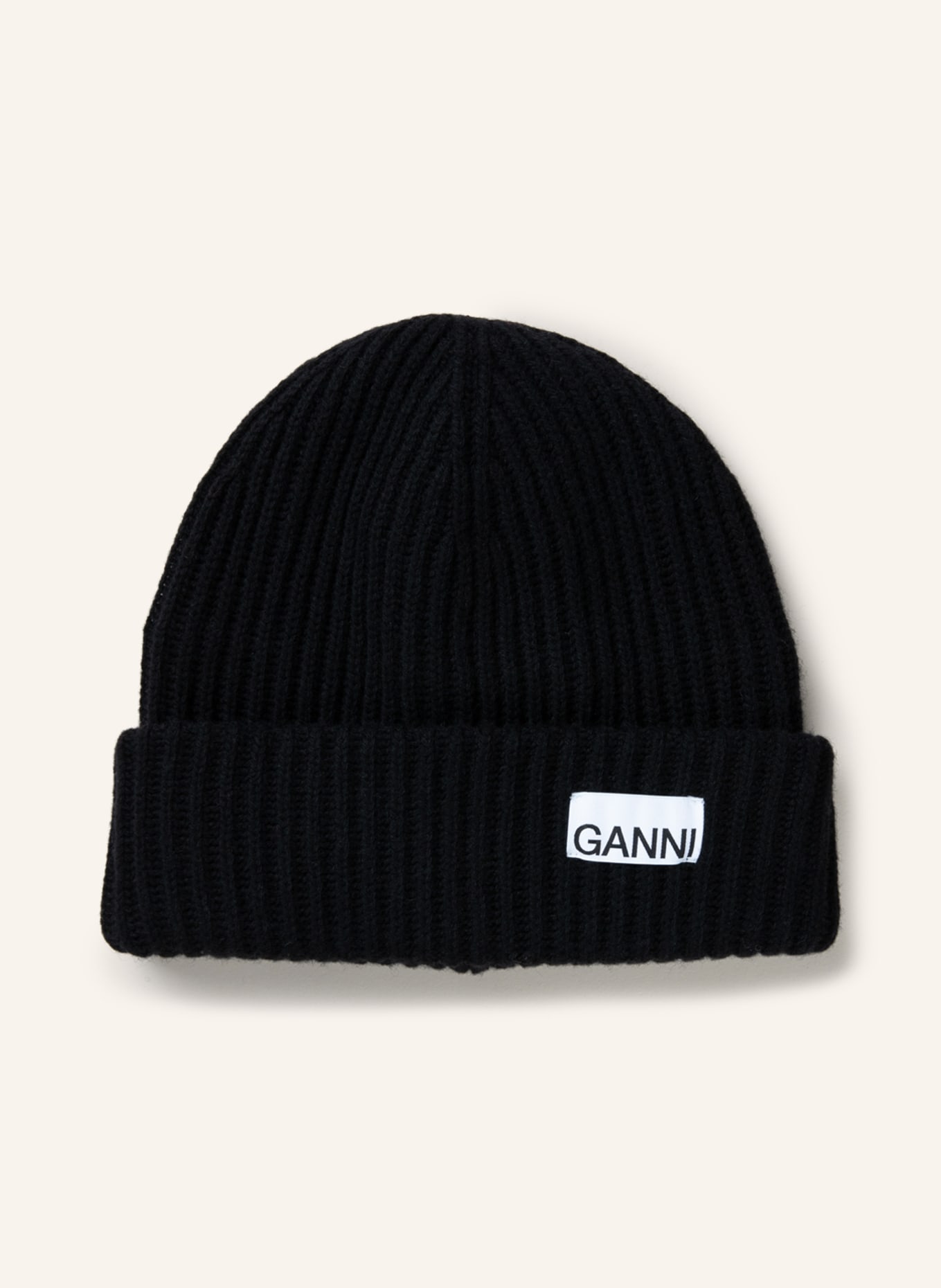 GANNI Mütze : SCHWARZ