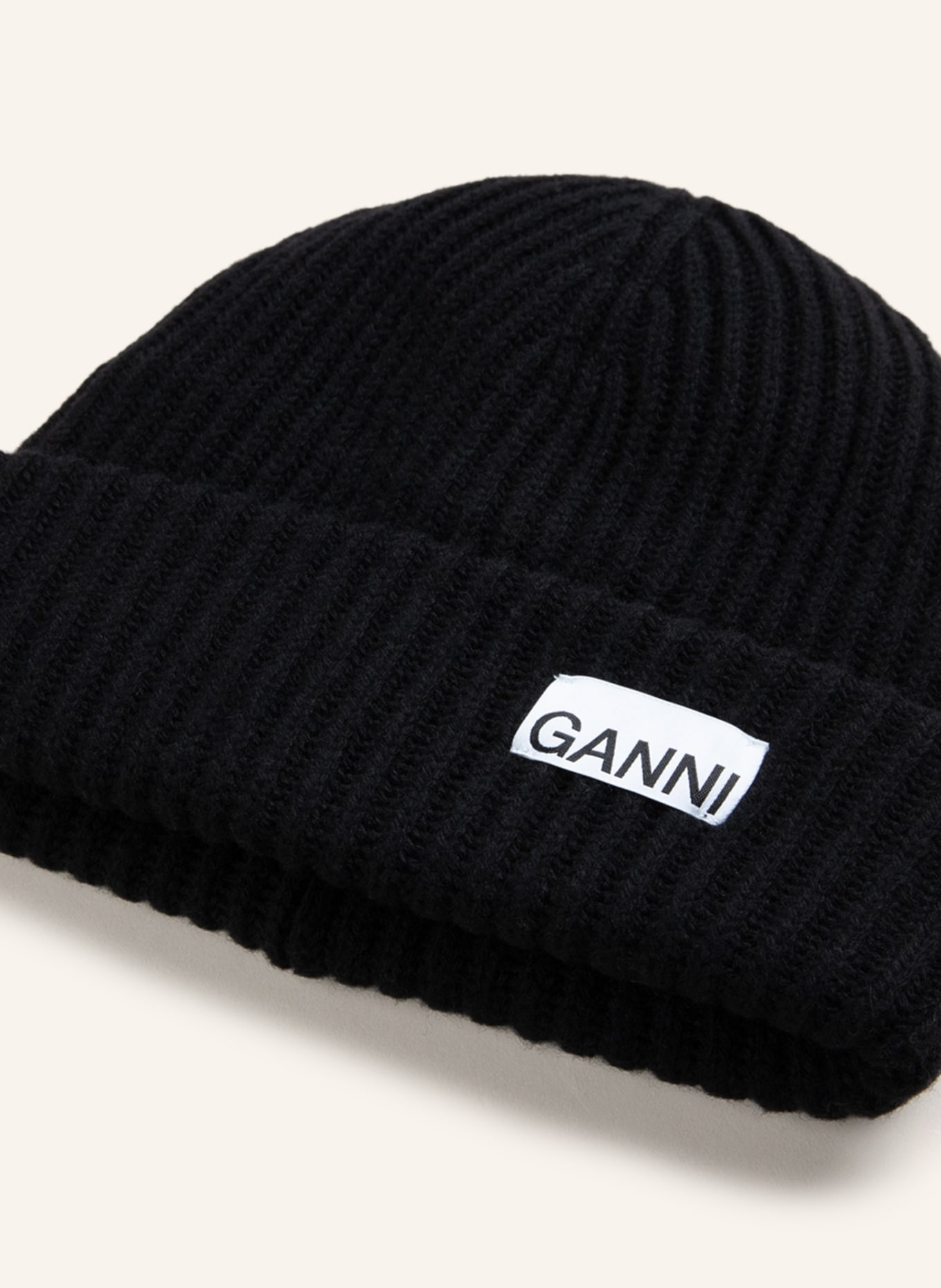 GANNI Mütze : SCHWARZ