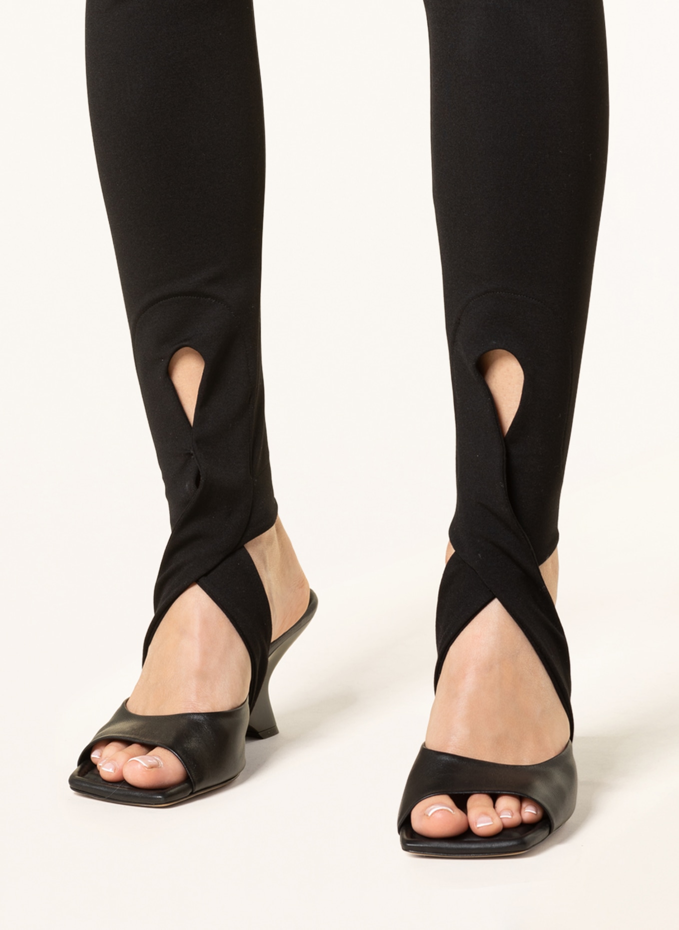 THE ATTICO Jersey pants LEA, Color: BLACK (Image 5)