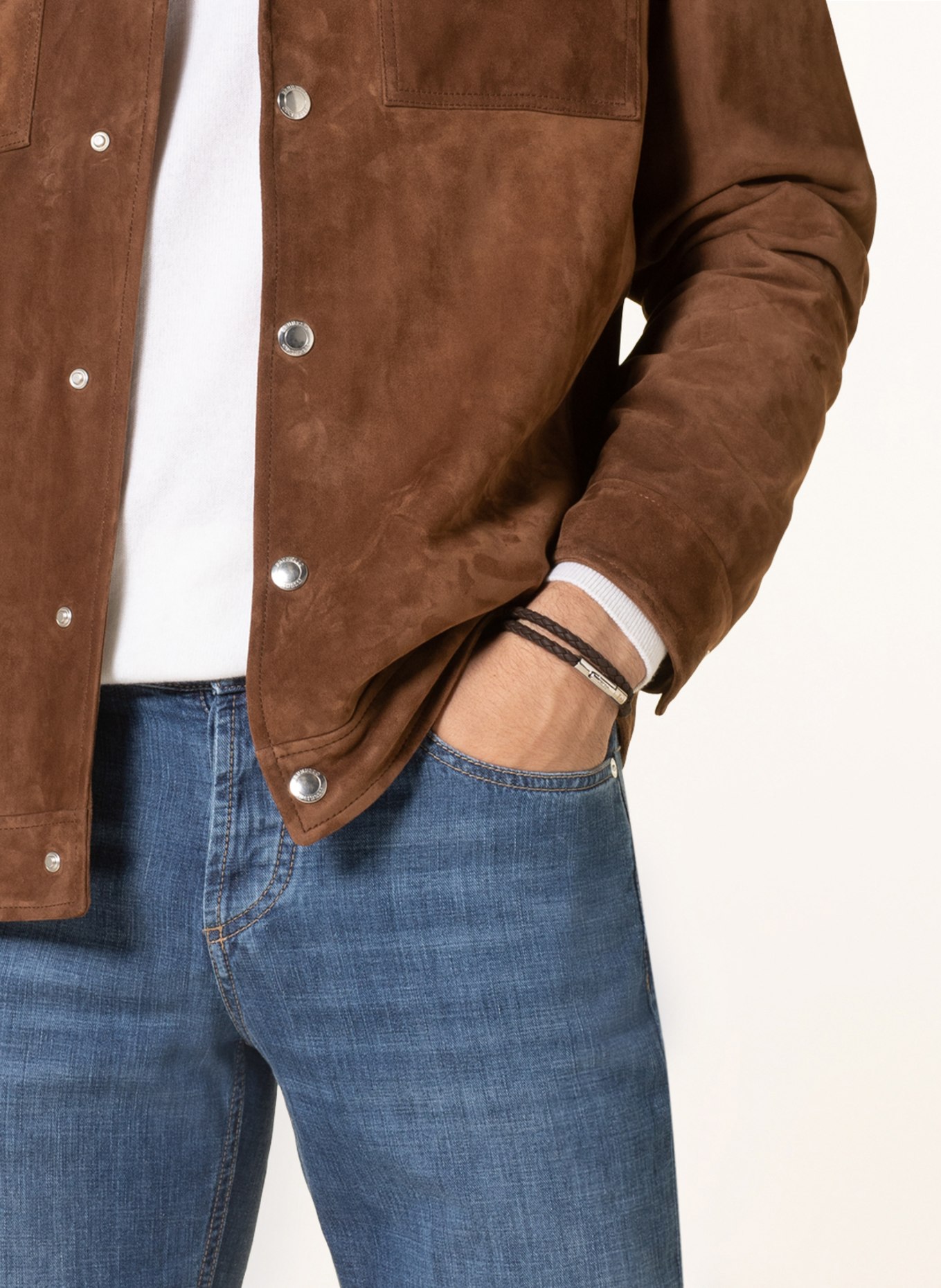 TOD'S Lederarmband: DUNKELBRAUN