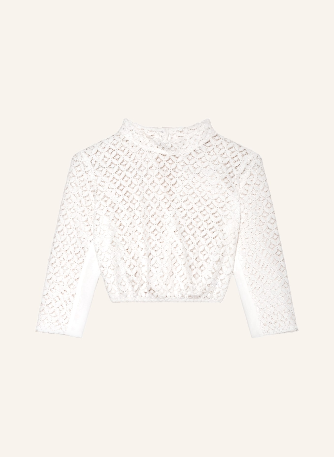 AlpenHERZ Dirndl blouse LAILA in lace, Color: WHITE (Image 1)
