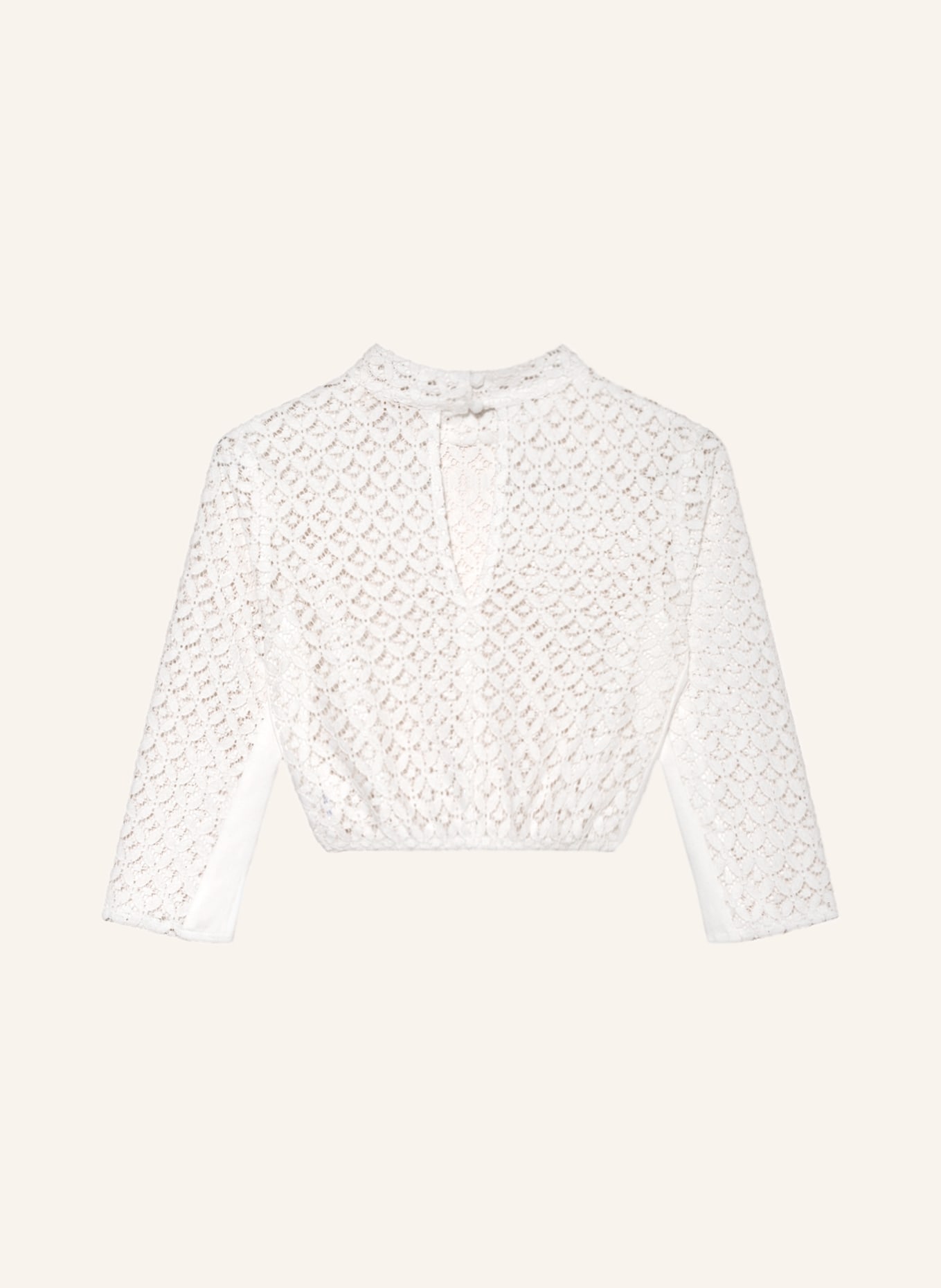 AlpenHERZ Dirndl blouse LAILA in lace, Color: WHITE (Image 2)