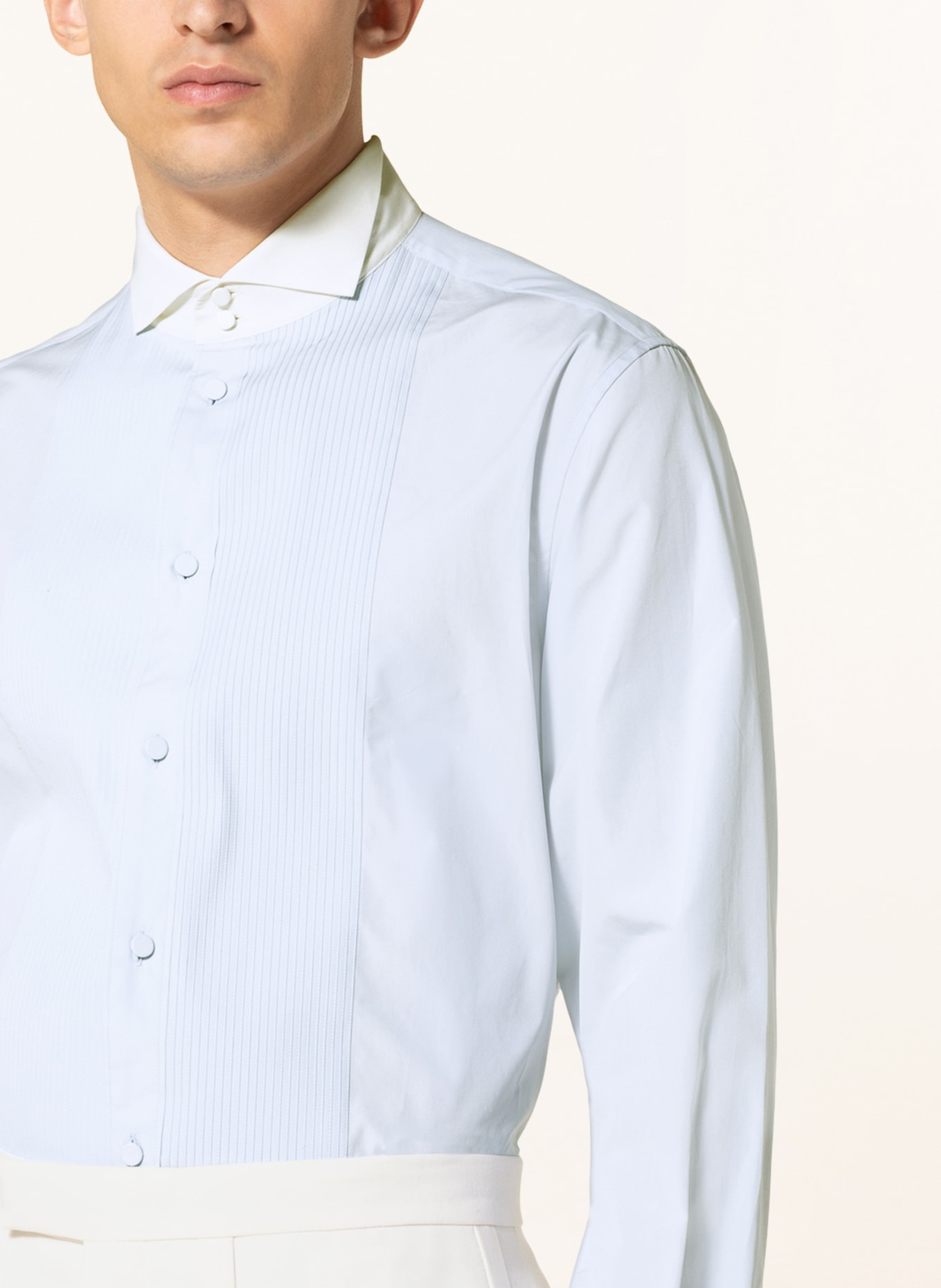 GUCCI Shirt comfort fit in 4375 baby blue mix
