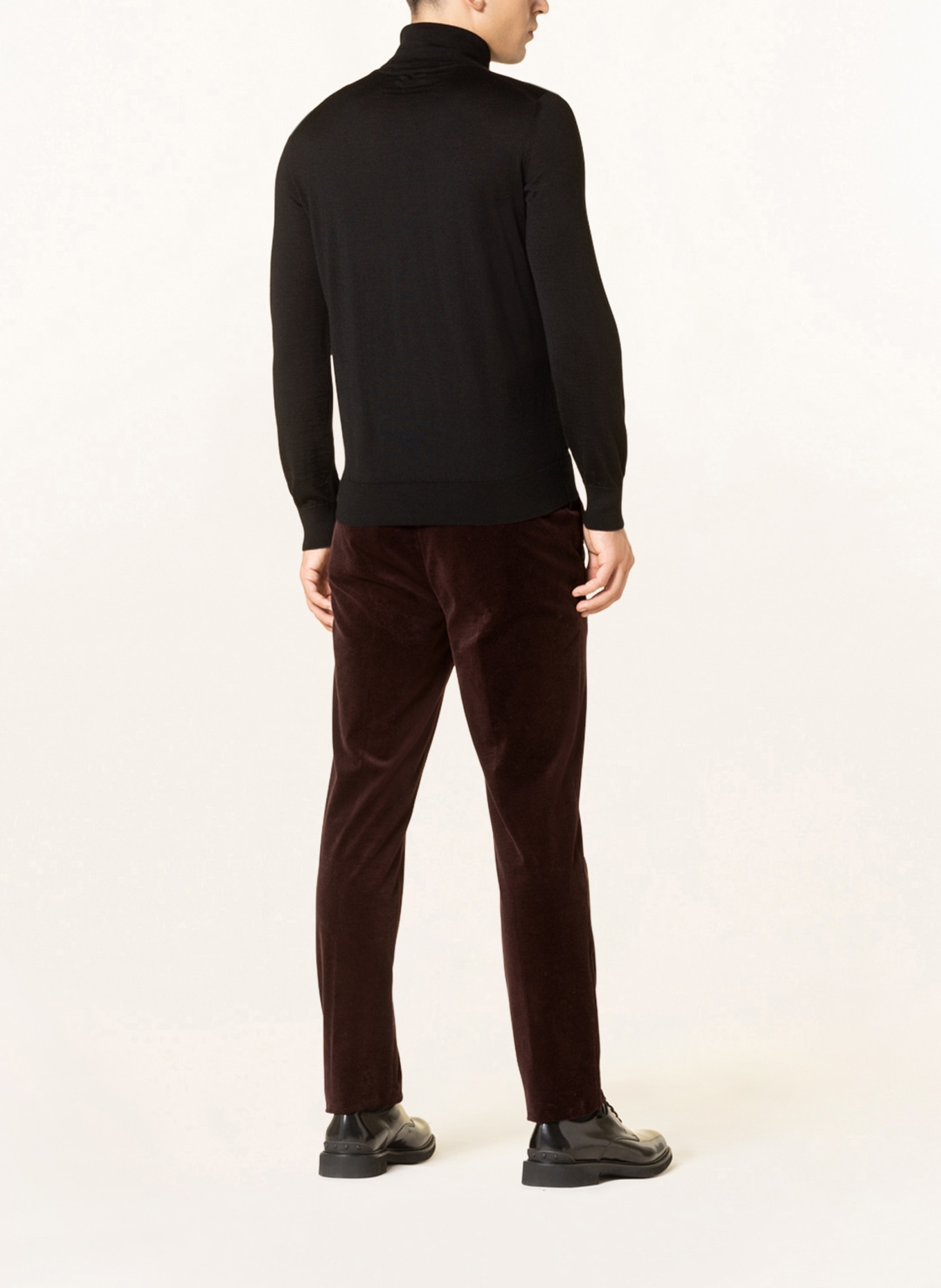 ZEGNA Kašmírový svetr s hedvábím , Barva: ČERNÁ (Obrázek 3)