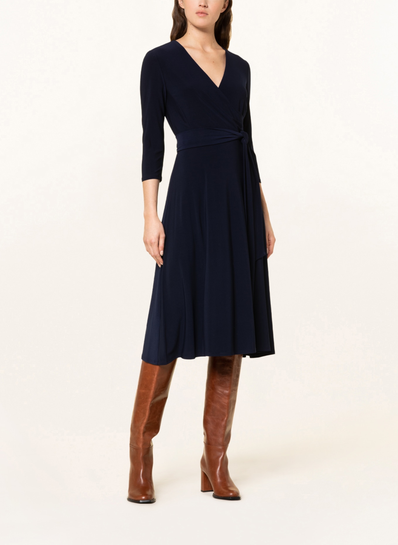 LAUREN RALPH LAUREN Dress with 3/4 sleeves, Color: DARK BLUE (Image 2)