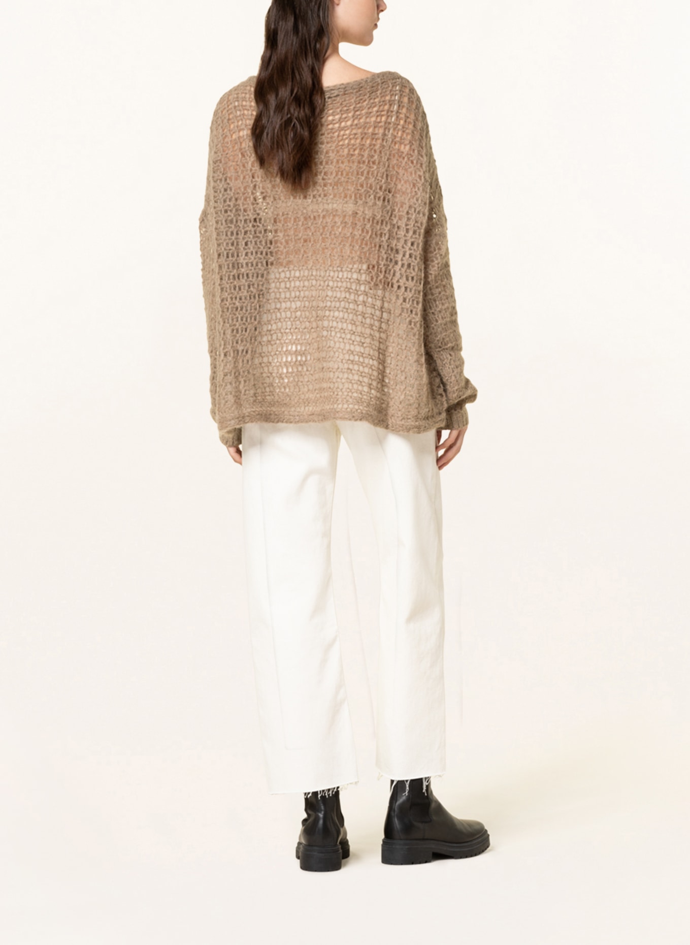 by Aylin Koenig Oversized sweater CHIARA with mohair and alpaca , Color: BROWN (Image 3)