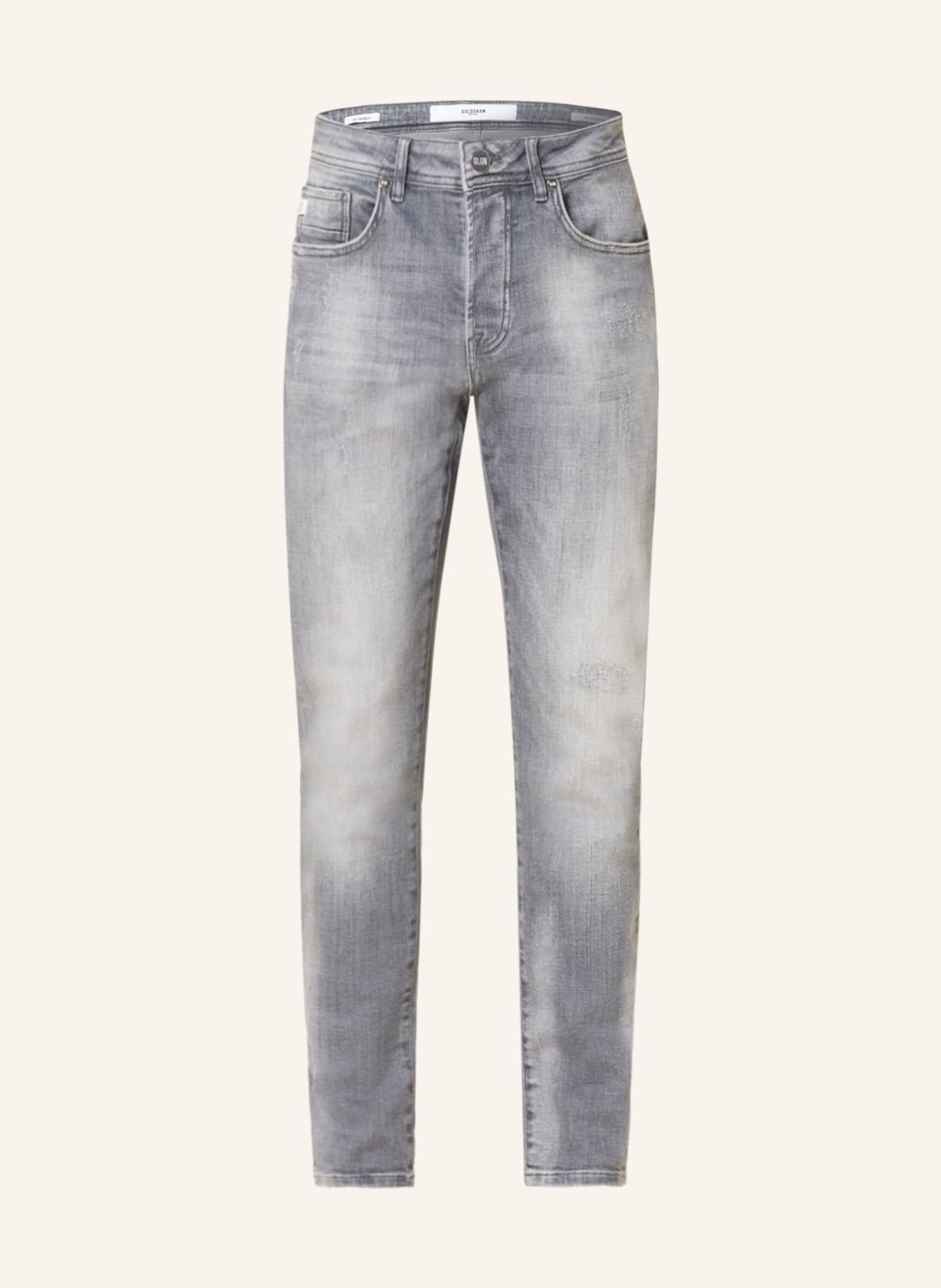 GOLDGARN DENIM Destroyed jeans U2 Tapered fit, Color: 1050 Light Grey (Image 1)