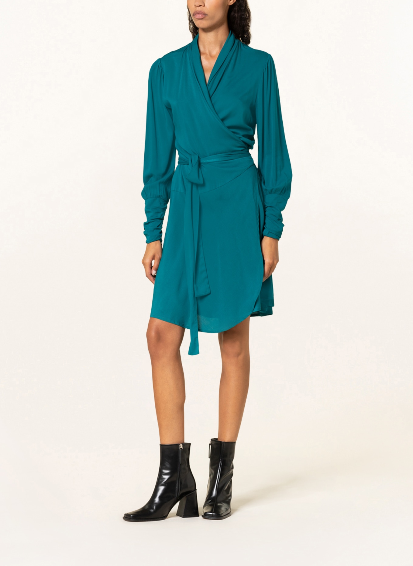 mint & mia Wrap dress CHARLOTTE, Color: TEAL (Image 2)