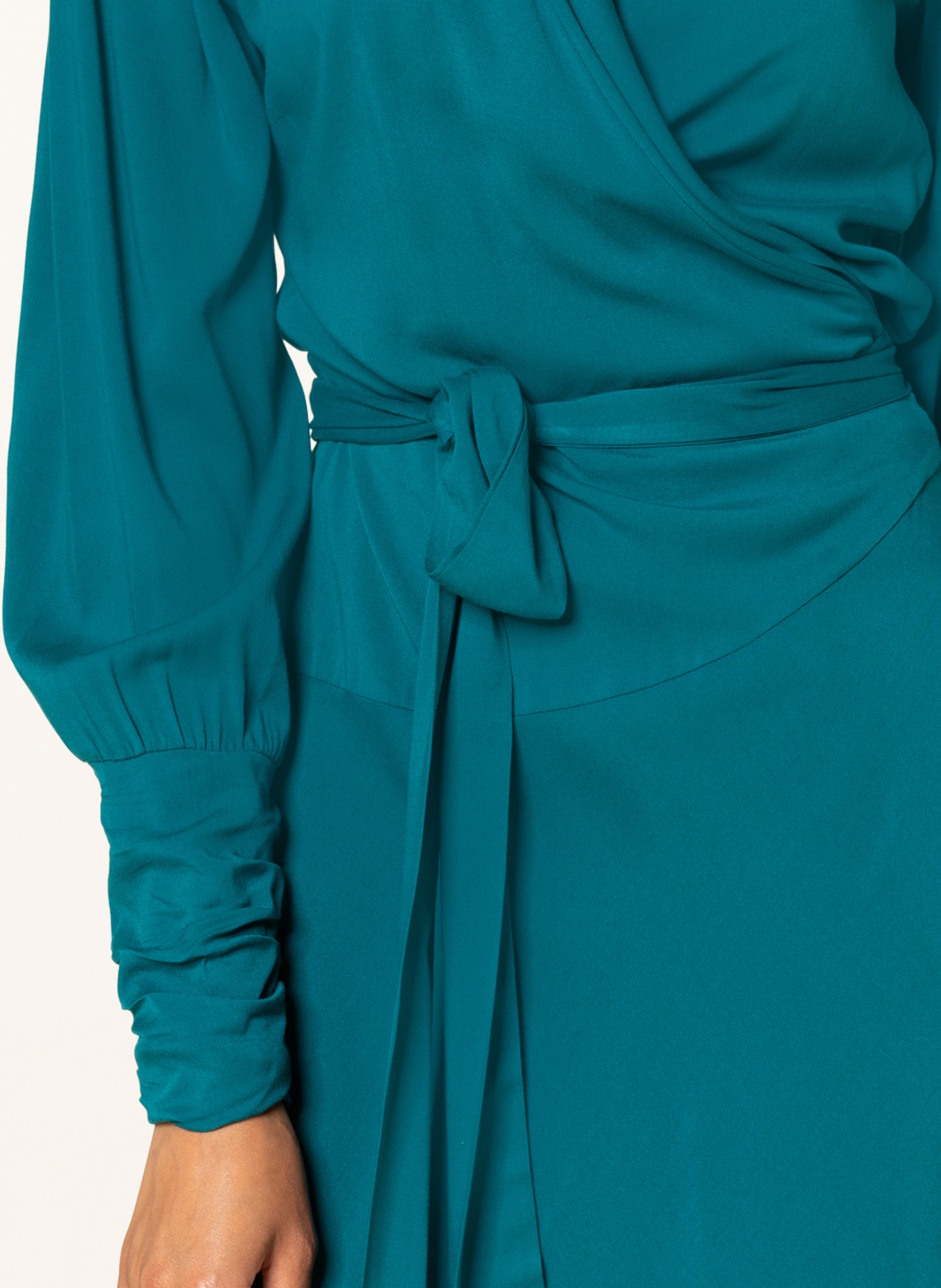 mint & mia Sukienka w stylu kopertowym CHARLOTTE, Kolor: PETROL (Obrazek 4)
