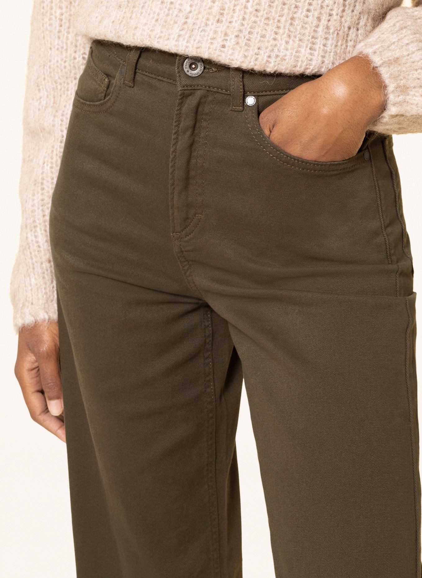 Marc O'Polo Culotte jeans NELIS, Color: 454 olive crop (Image 5)