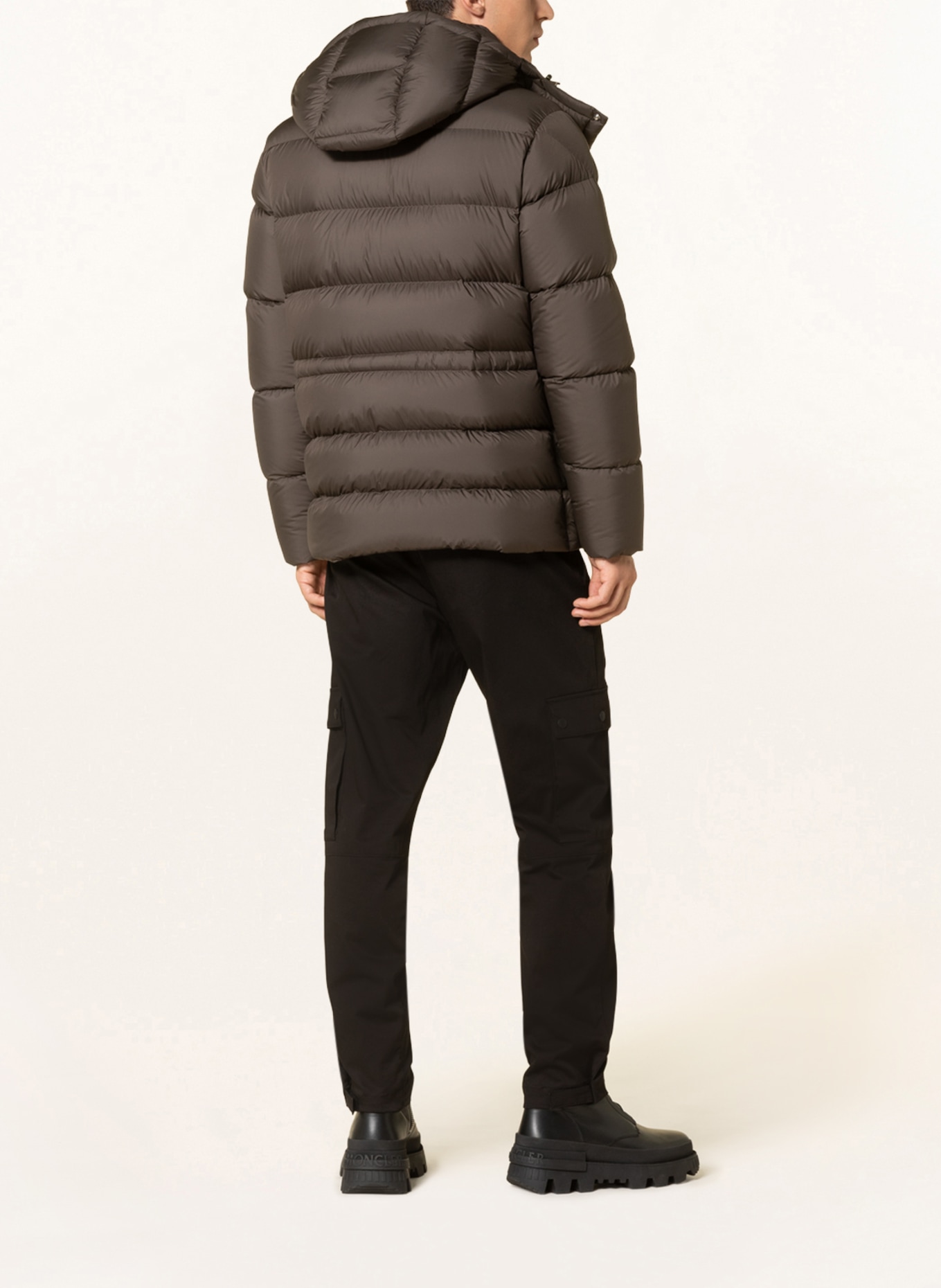MONCLER Down jacket BAUGES with removable hood, Color: OLIVE (Image 3)