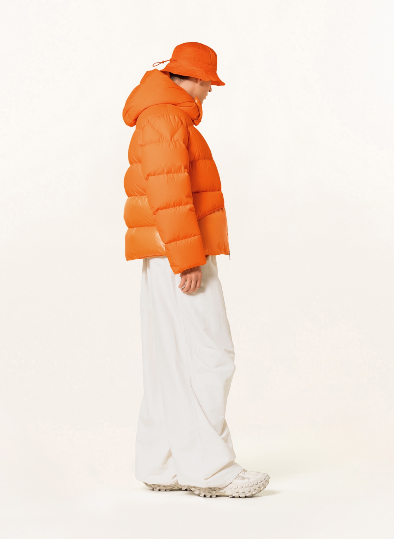 MONCLER GENIUS Down jacket ACHILL with removable hood, Color: ORANGE (Image 4)