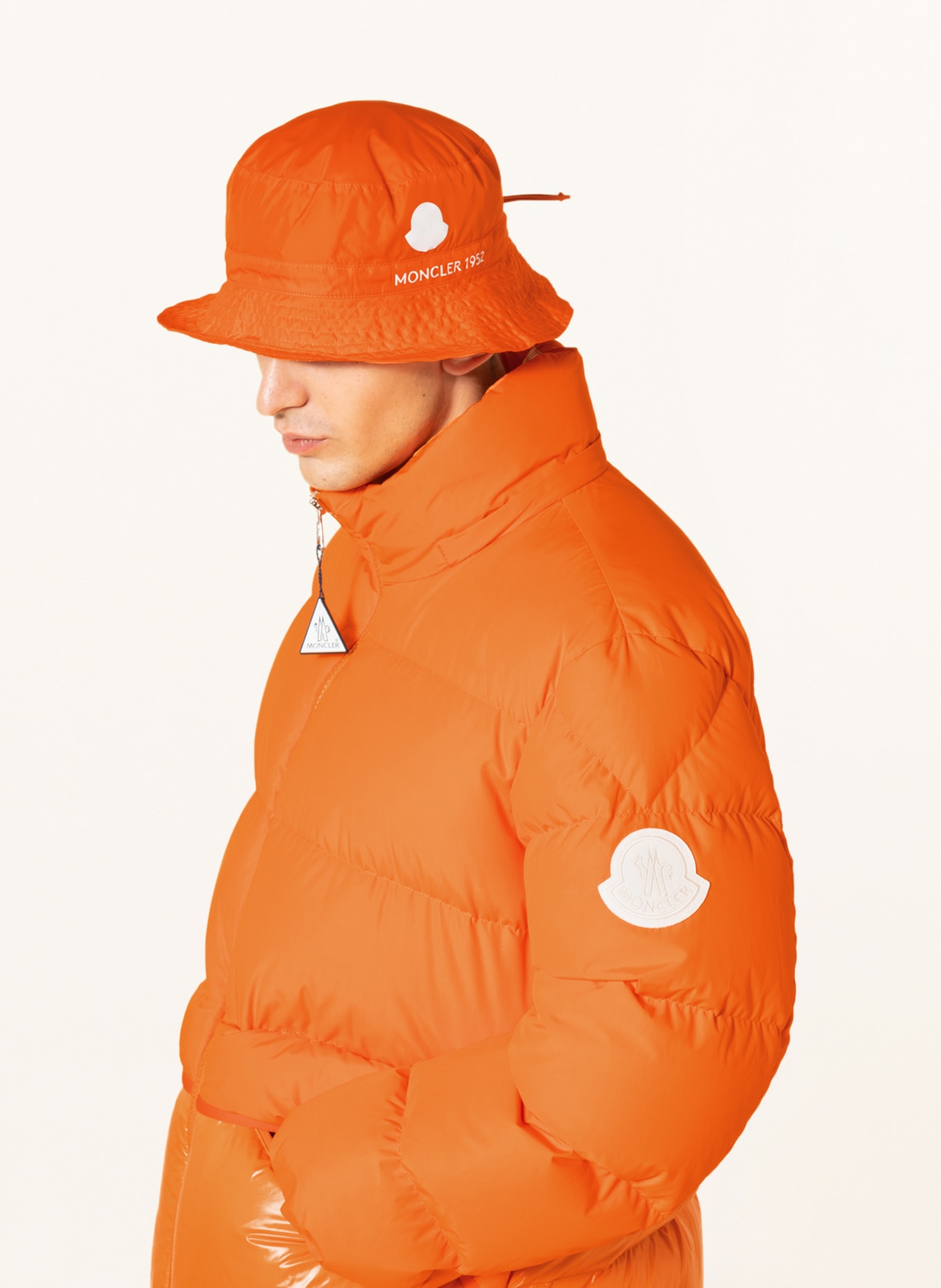 MONCLER GENIUS Down jacket ACHILL with removable hood, Color: ORANGE (Image 5)