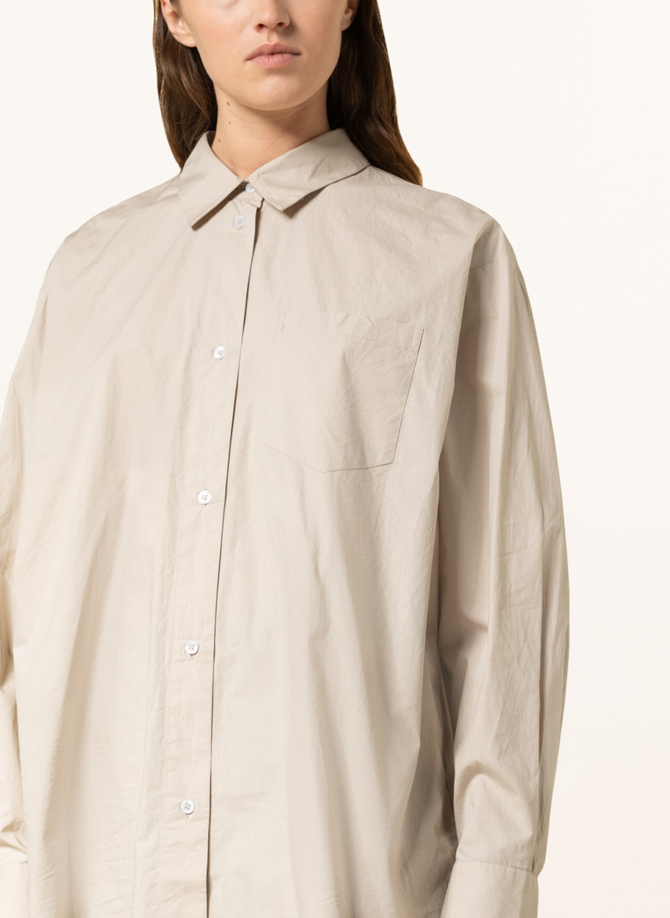 Skall Studio Oversized shirt blouse EDGAR, Color: BEIGE (Image 4)