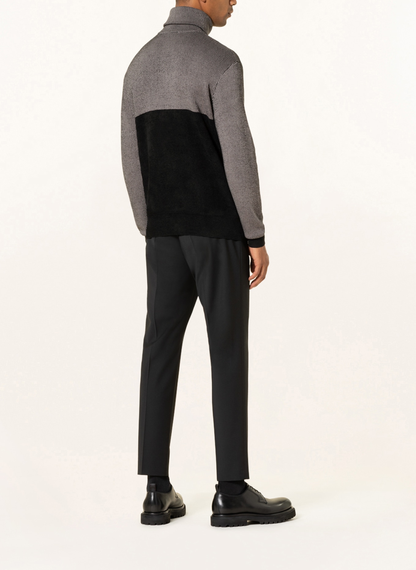 ARMANI EXCHANGE Half-zip sweater, Color: BLACK/ GRAY (Image 3)