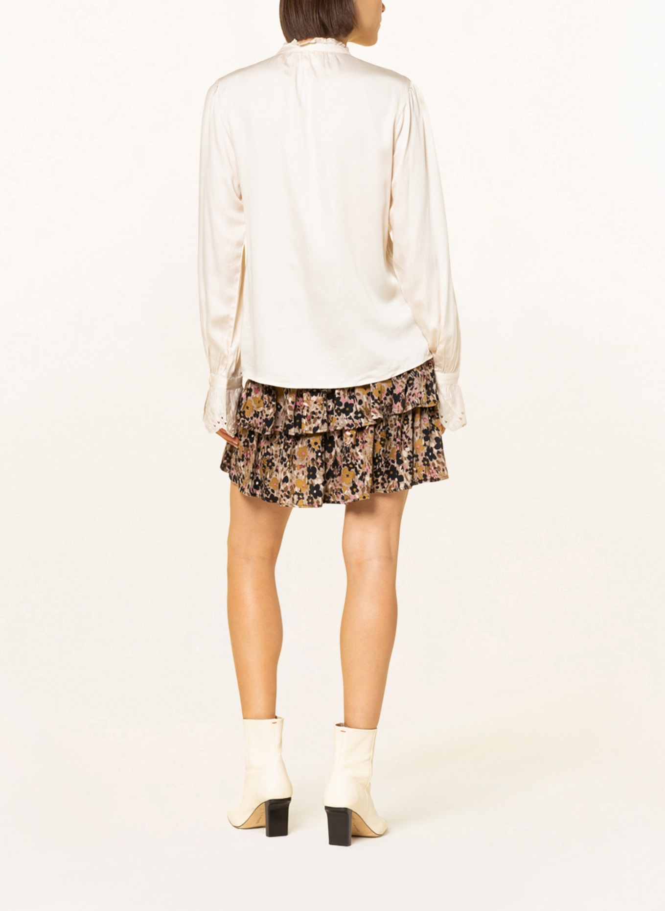 FABIENNE CHAPOT Blouse BABA with lace and ruffles, Color: ECRU (Image 3)