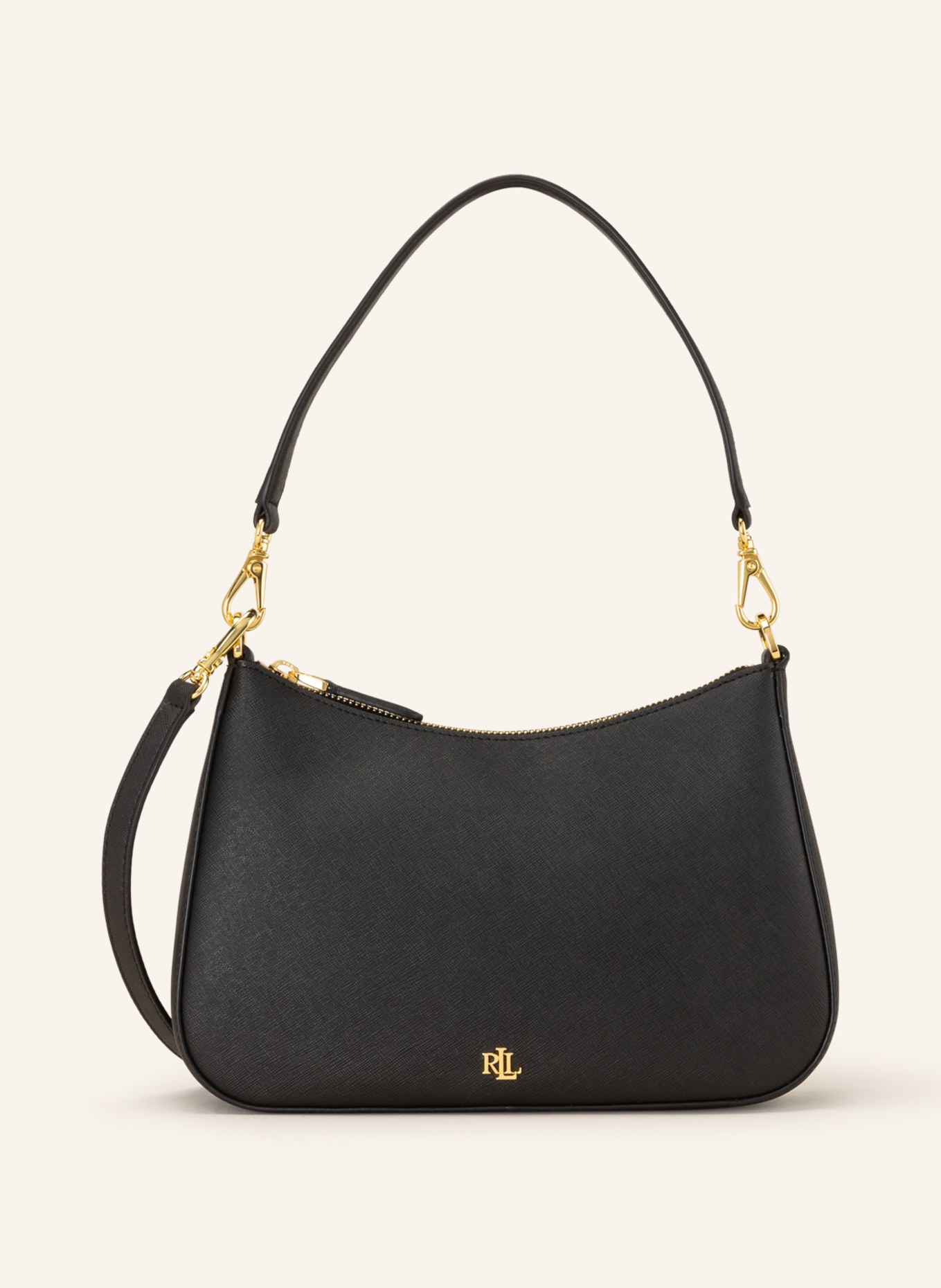 LAUREN RALPH LAUREN Saffiano-Umhängetasche DANNI 26, Farbe: SCHWARZ (Bild 1)