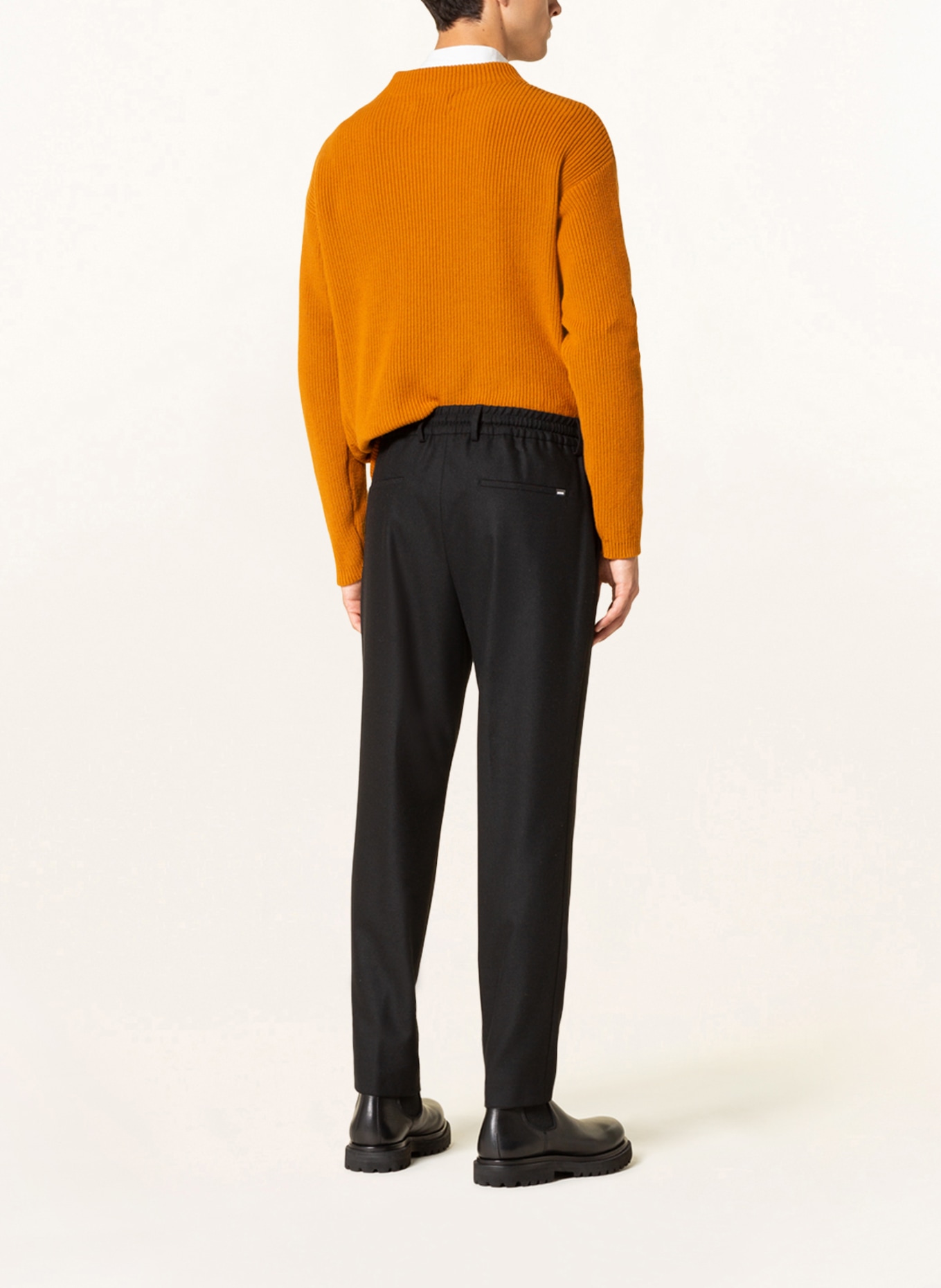 BOSS Spodnie w stylu dresowym GENIUS slim fit, Kolor: CZARNY (Obrazek 3)