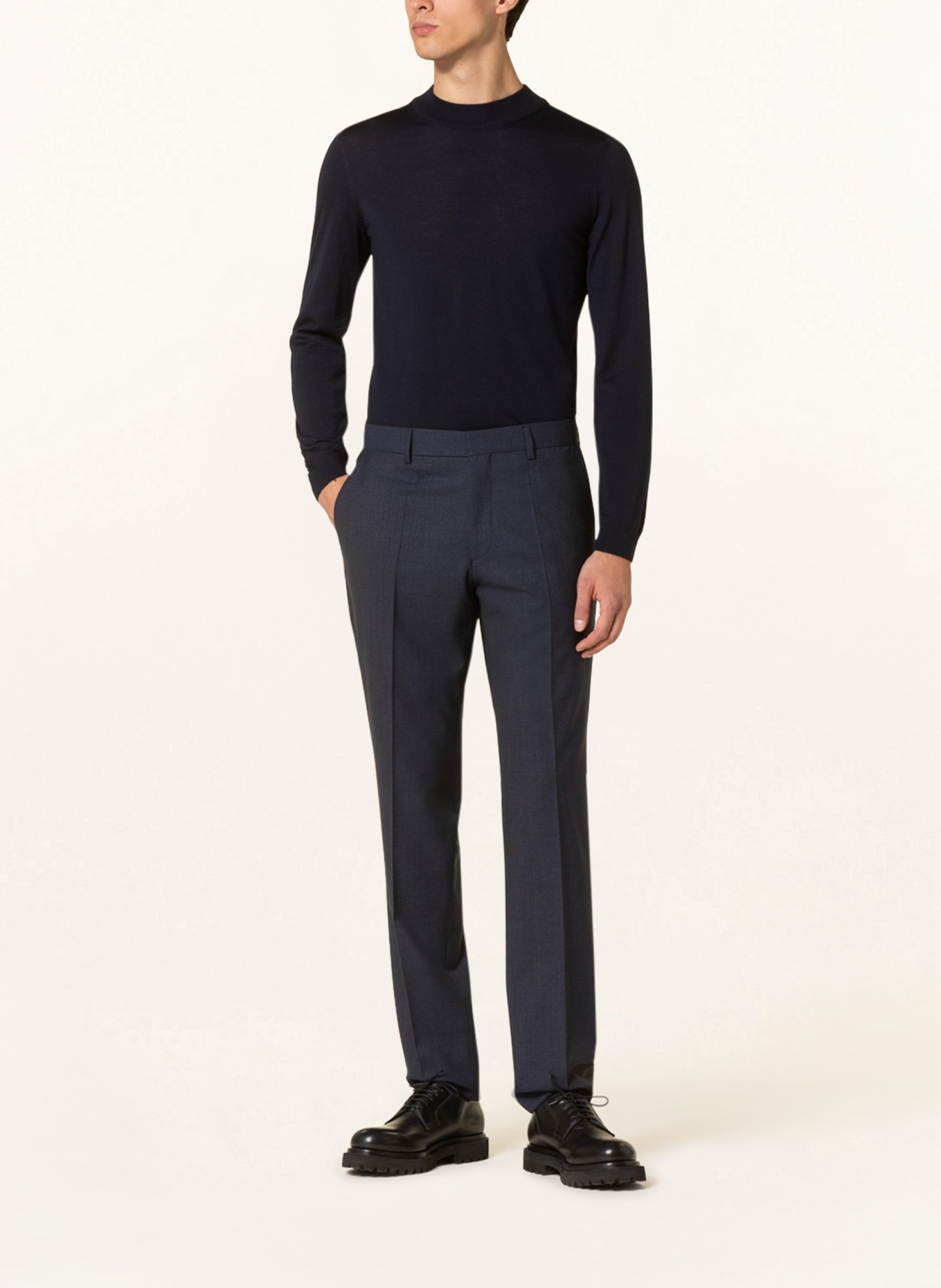 BOSS Anzughose LENON Regular Fit: DUNKELBLAU