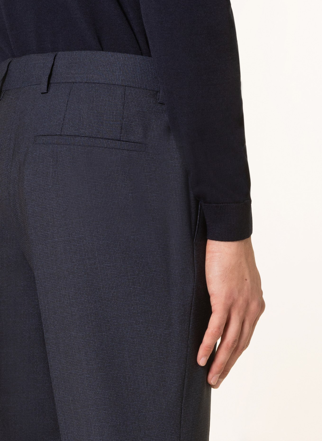 BOSS Anzughose LENON Regular Fit: DUNKELBLAU