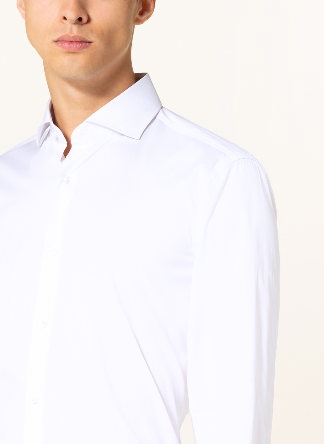 BOSS Jerseyhemd HANK PERFORMANCE Slim Fit , Farbe: WEISS (Bild 4)