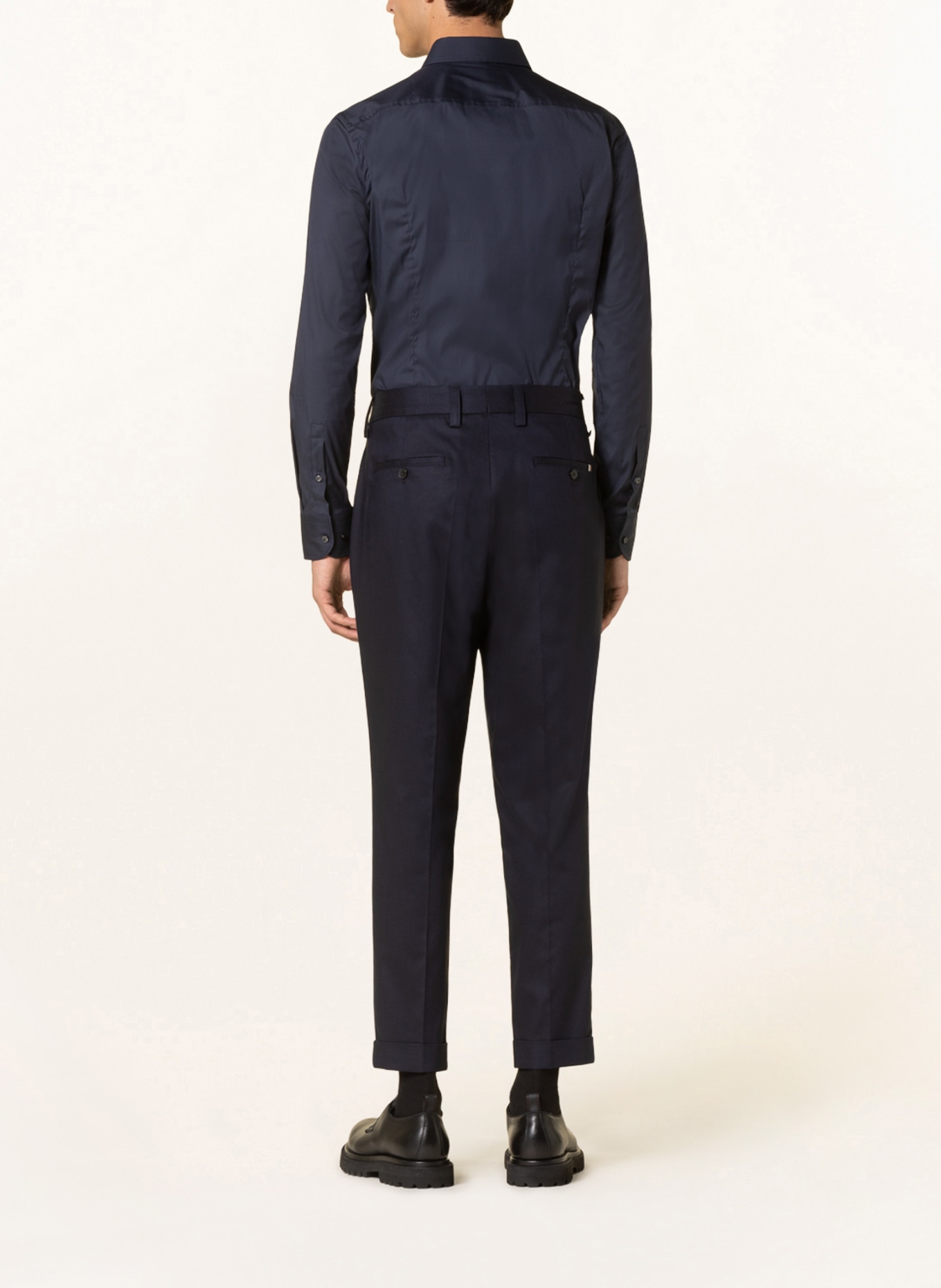 BOSS Jerseyhemd HANK PERFORMANCE Slim Fit , Farbe: DUNKELBLAU (Bild 3)