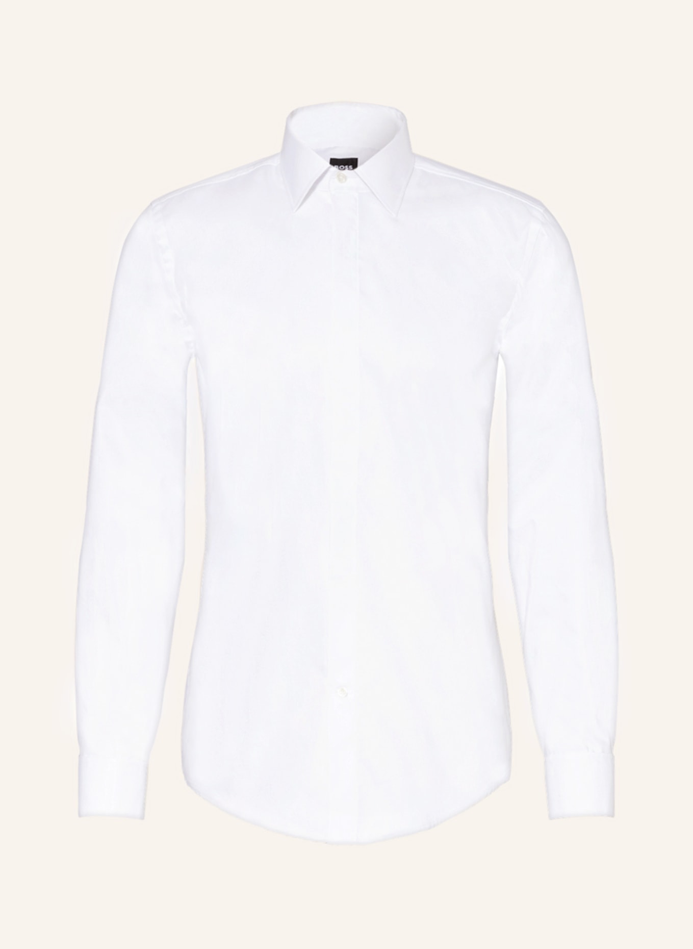 BOSS Koszula HANK slim fit z wywiniętymi mankietami, Kolor: BIAŁY (Obrazek 1)