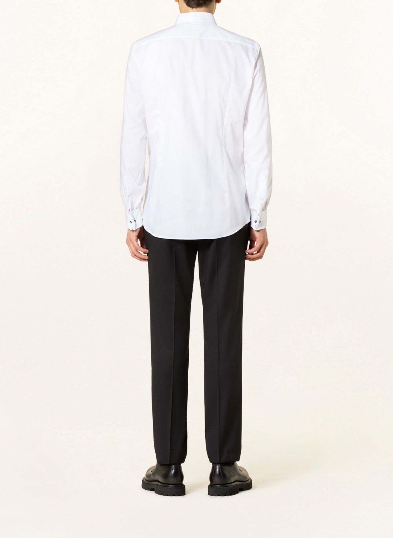 BOSS Hemd HANK Slim Fit mit Umschlagmanschette, Farbe: WEISS (Bild 3)