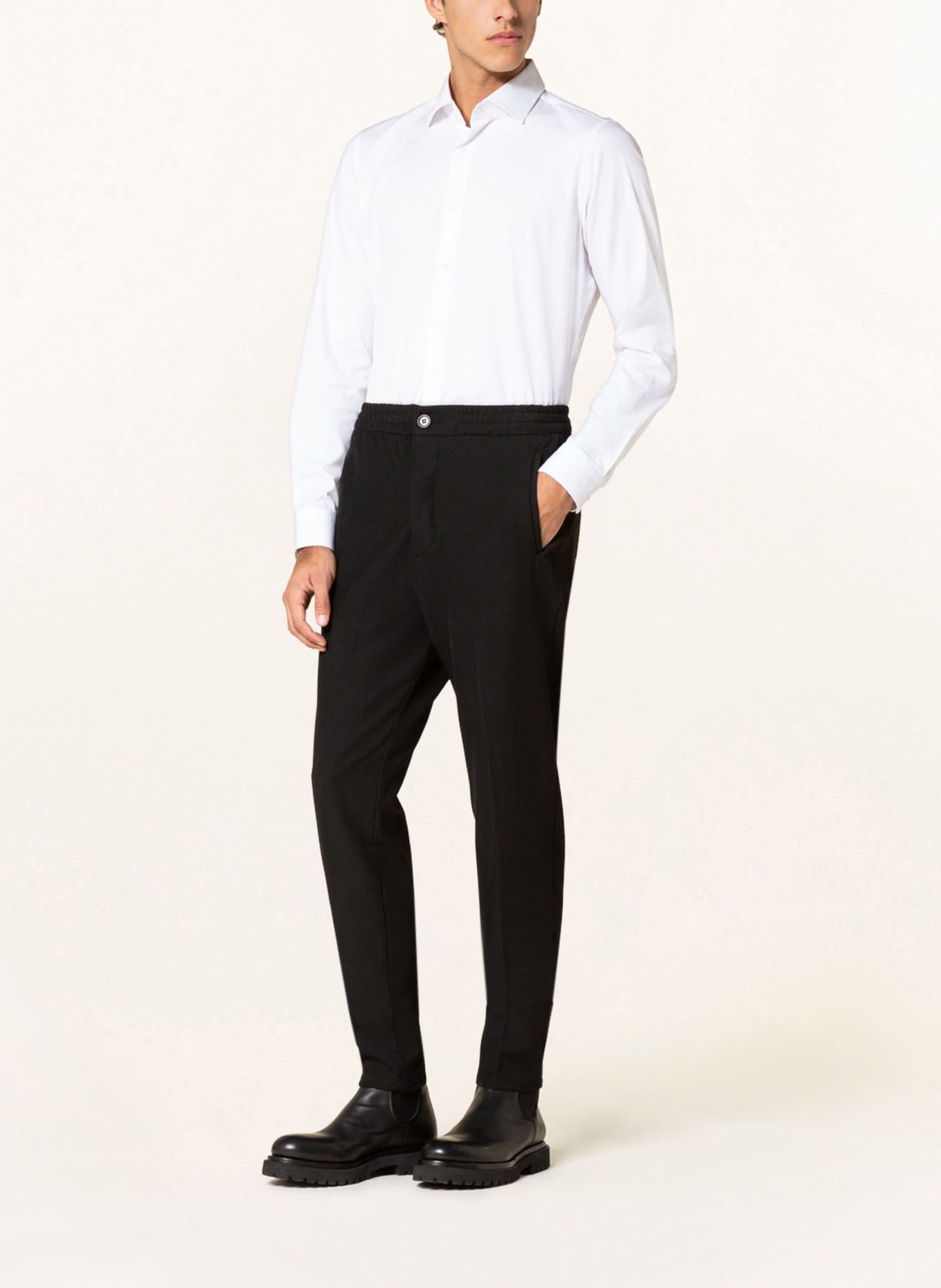 PAUL Suit trousers tapered fit, Color: BLACK (Image 2)