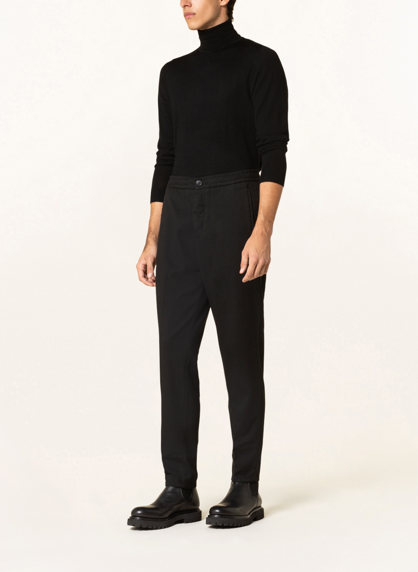 PAUL Suit trousers tapered fit, Color: BLACK (Image 2)