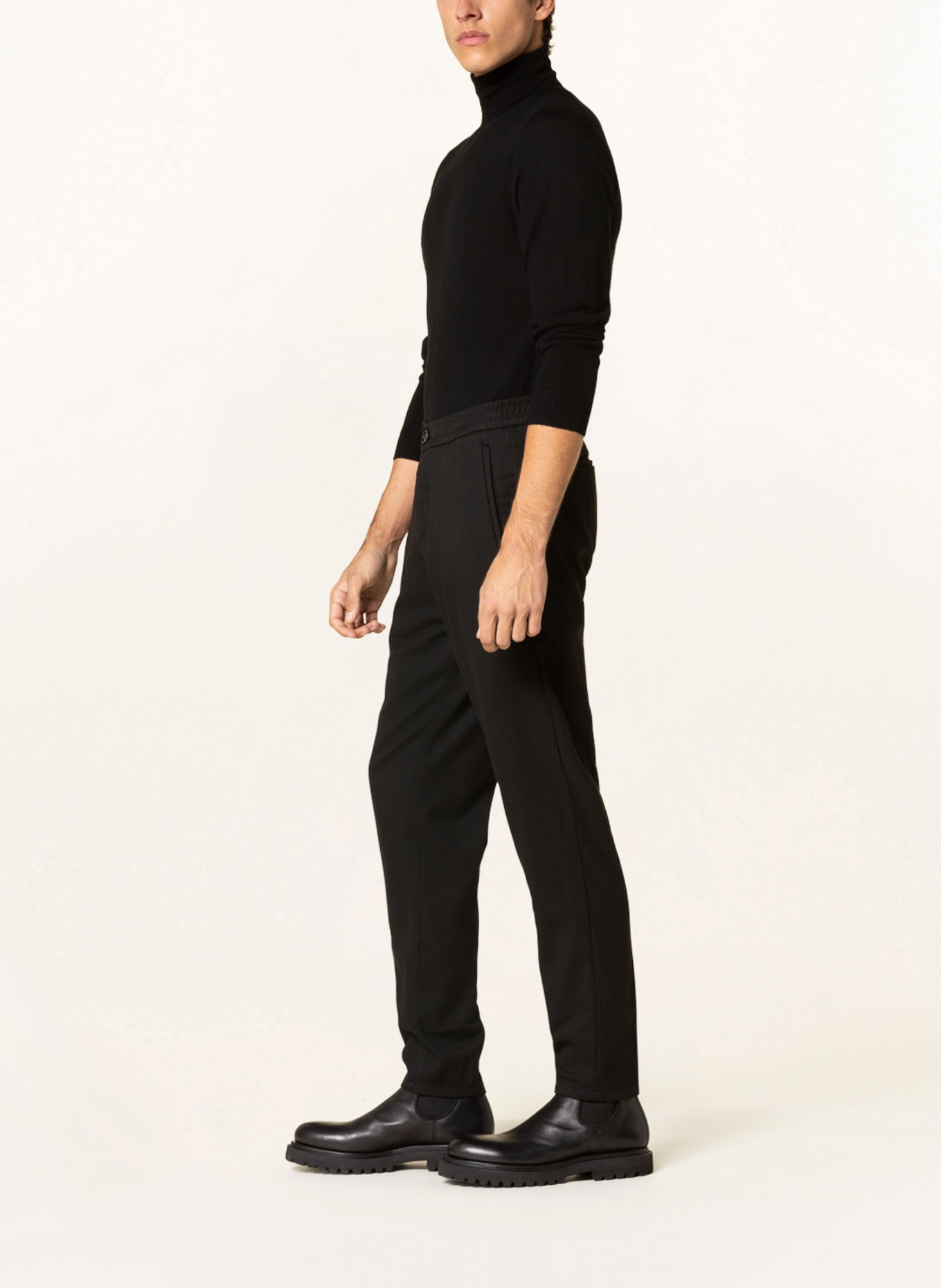 PAUL Suit trousers tapered fit, Color: BLACK (Image 4)