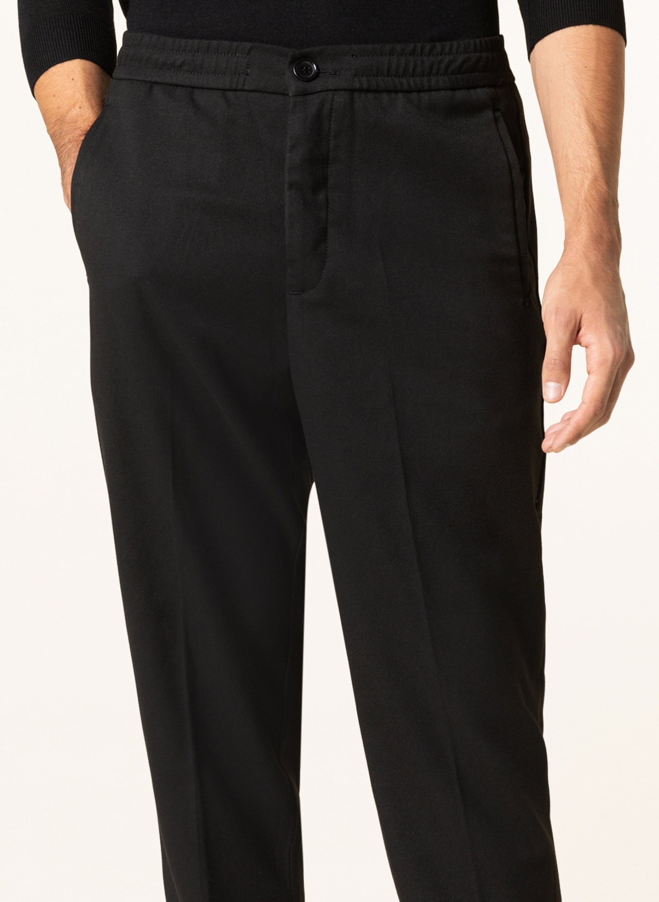 PAUL Suit trousers tapered fit, Color: BLACK (Image 5)