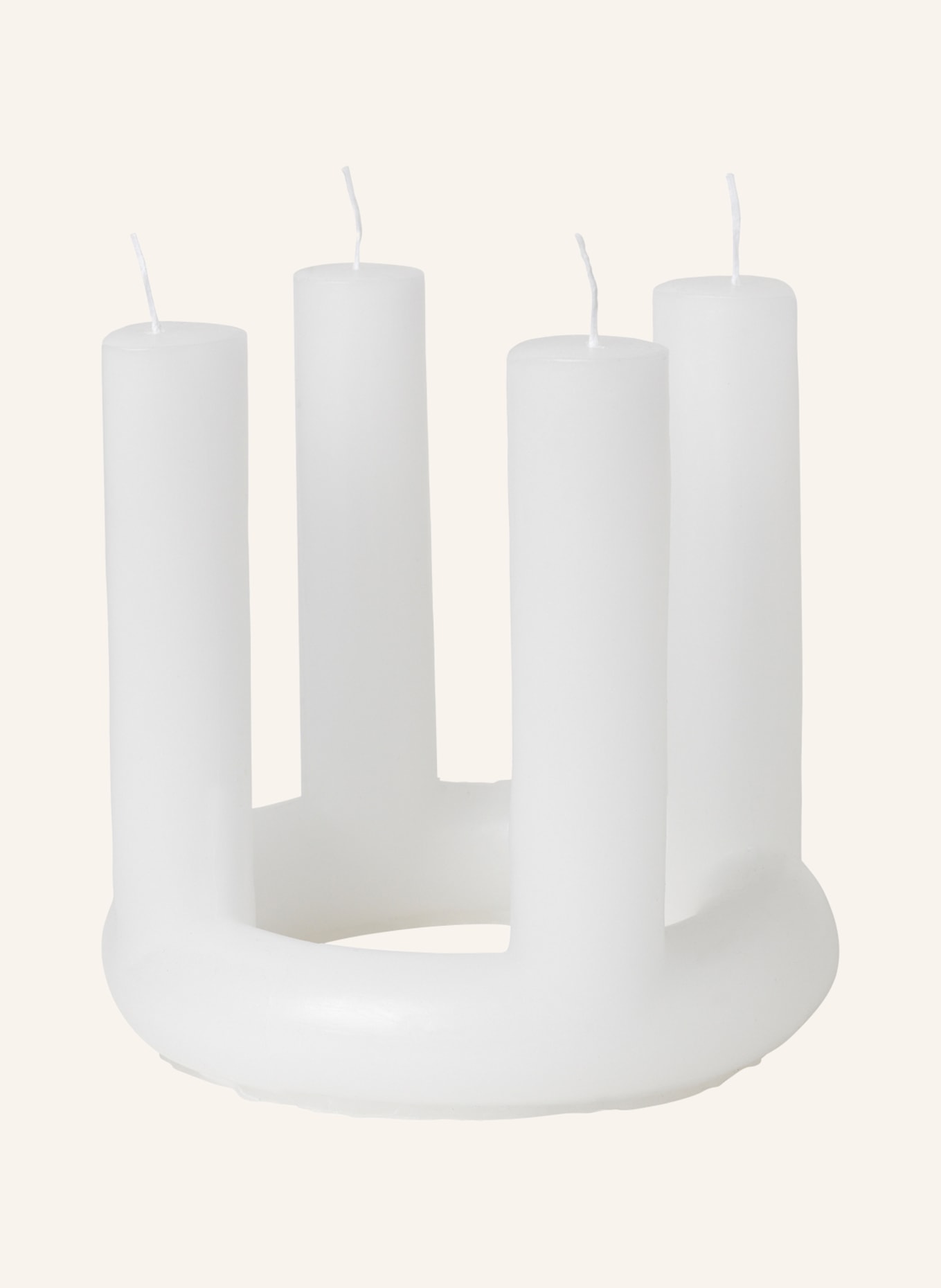 BROSTE COPENHAGEN Kerze LUCILLE: WEISS