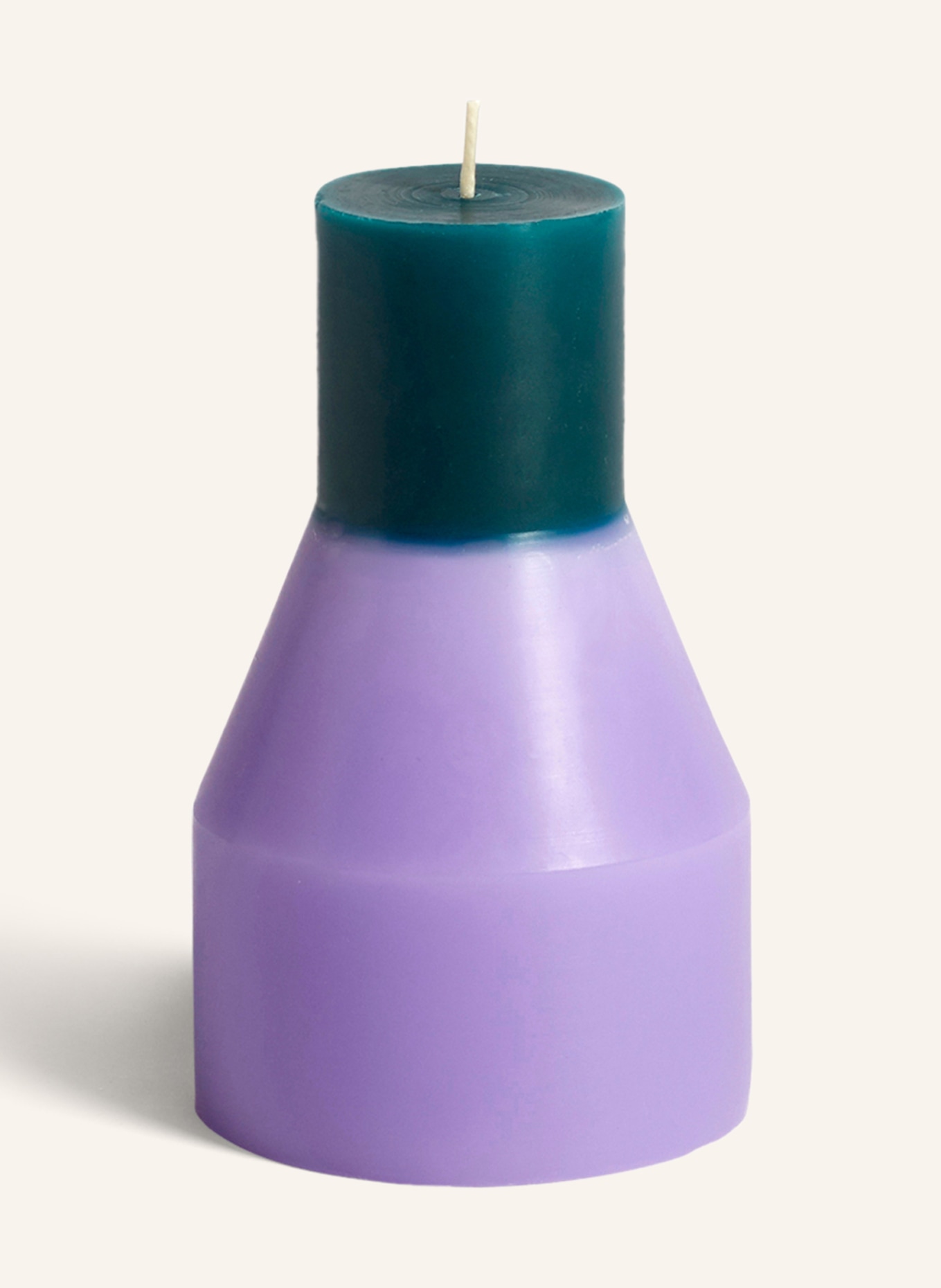 HAY Kerze PILLAR, Farbe: HELLLILA/ PETROL (Bild 1)