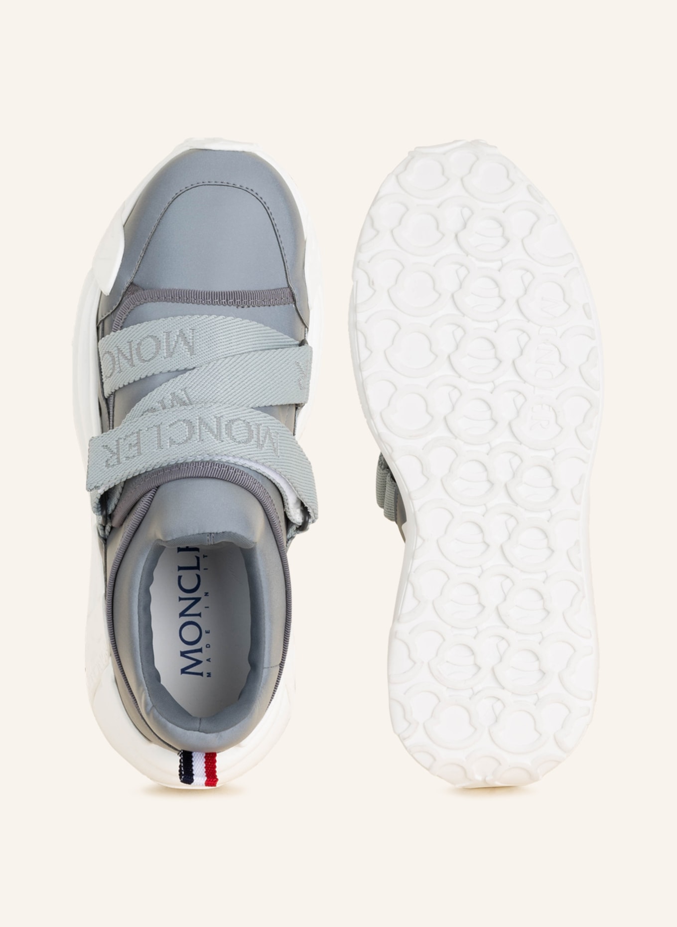MONCLER Sneakers DOWN COMPASSOR, Color: SILVER (Image 5)