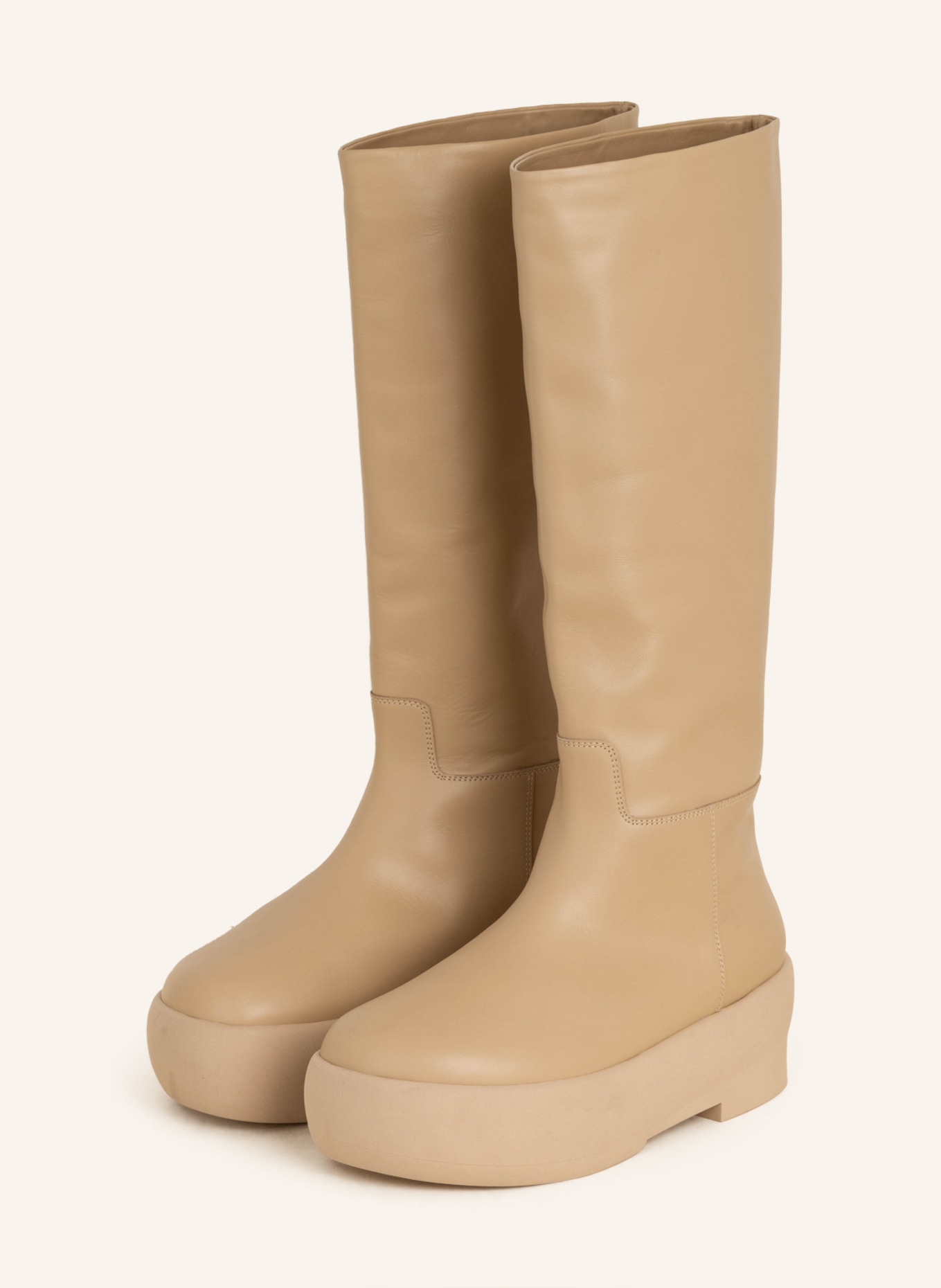 GIA BORGHINI Platform boots GIA 16, Color: BEIGE (Image 1)