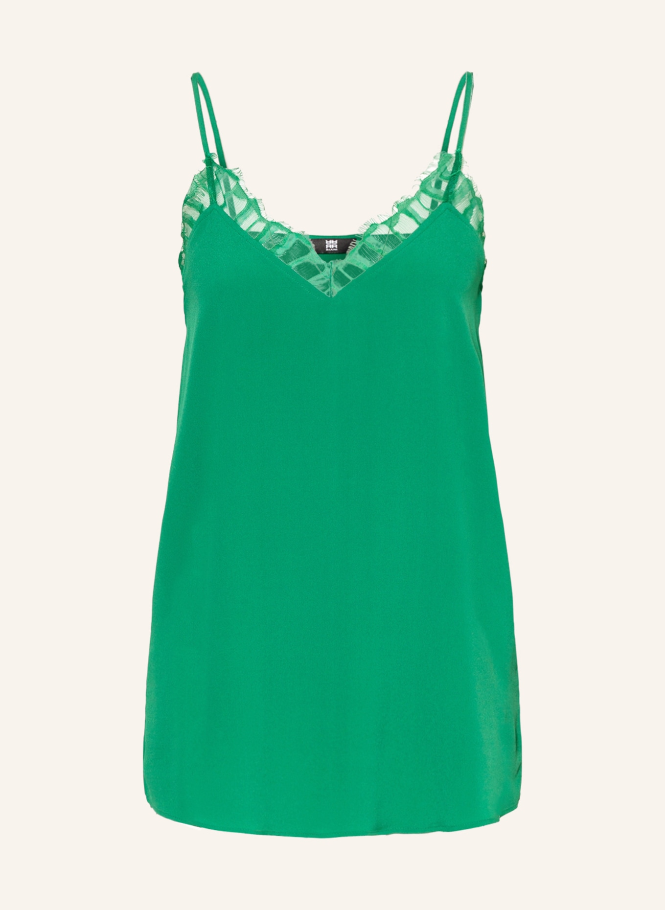 RIANI Top with lace , Color: GREEN (Image 1)