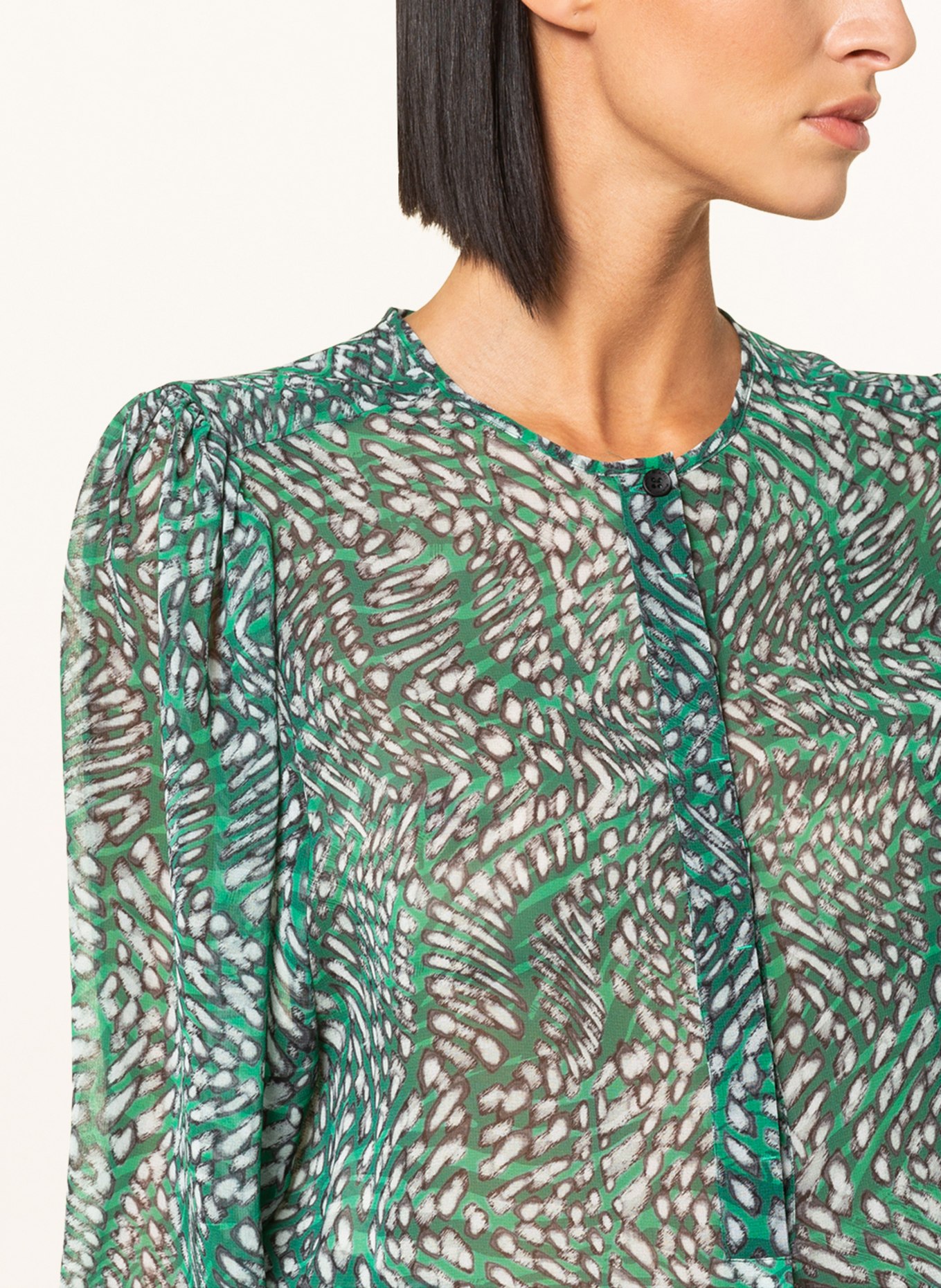 RIANI Shirt blouse , Color: GREEN/ WHITE/ GRAY (Image 4)