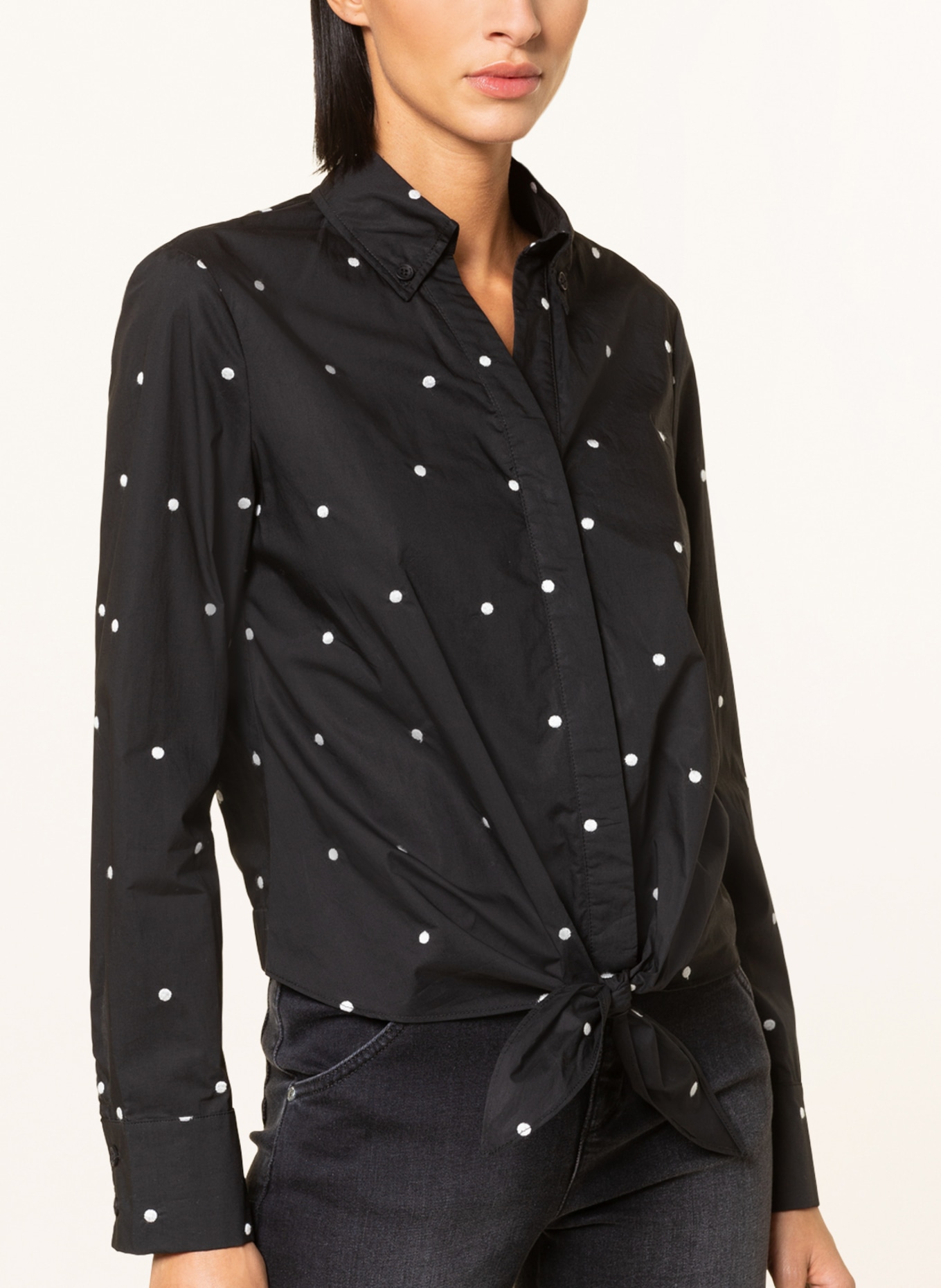 RIANI Shirt blouse , Color: BLACK/ WHITE (Image 4)
