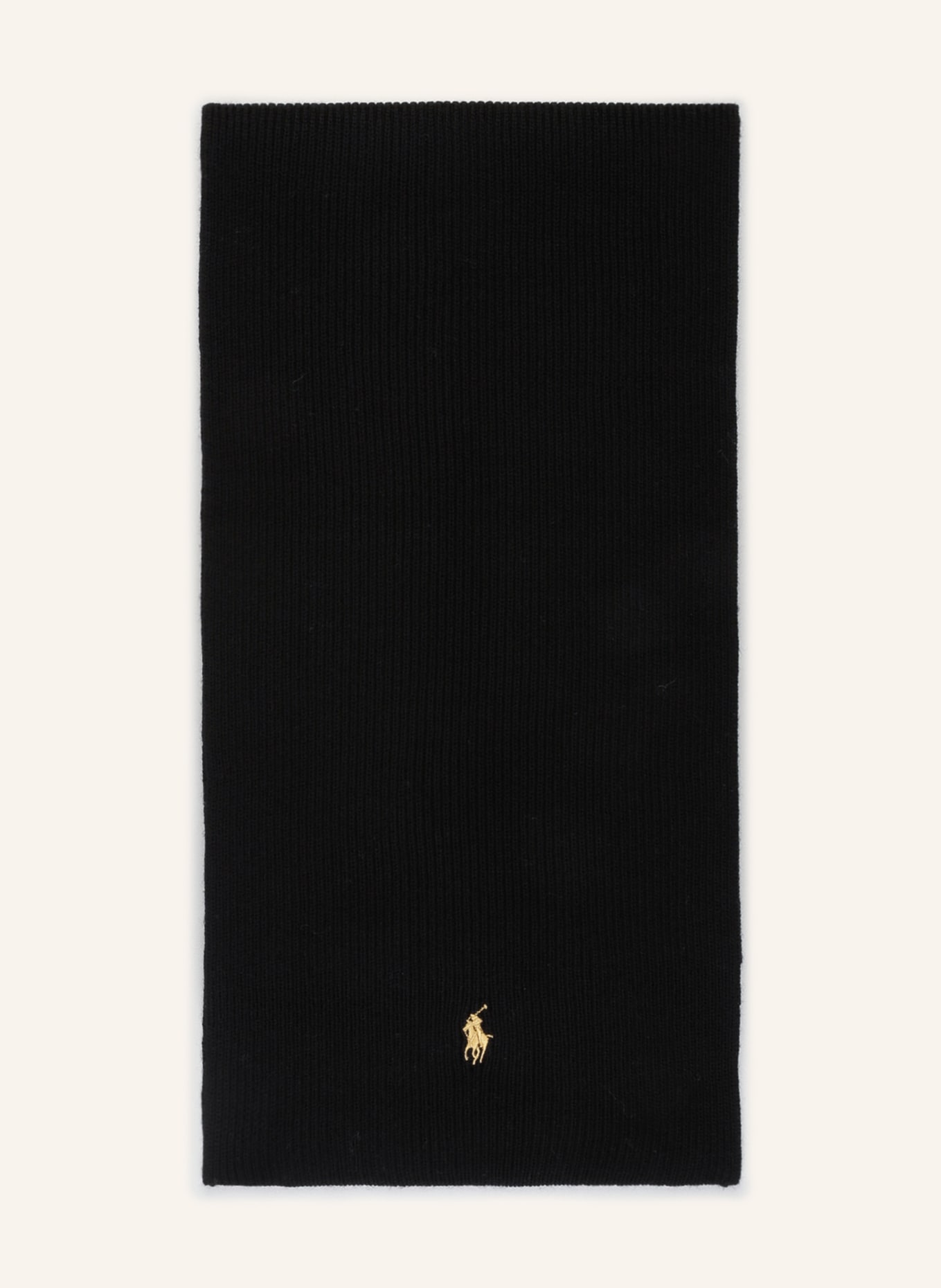 POLO RALPH LAUREN Schal aus Merinowolle, Farbe: SCHWARZ (Bild 1)