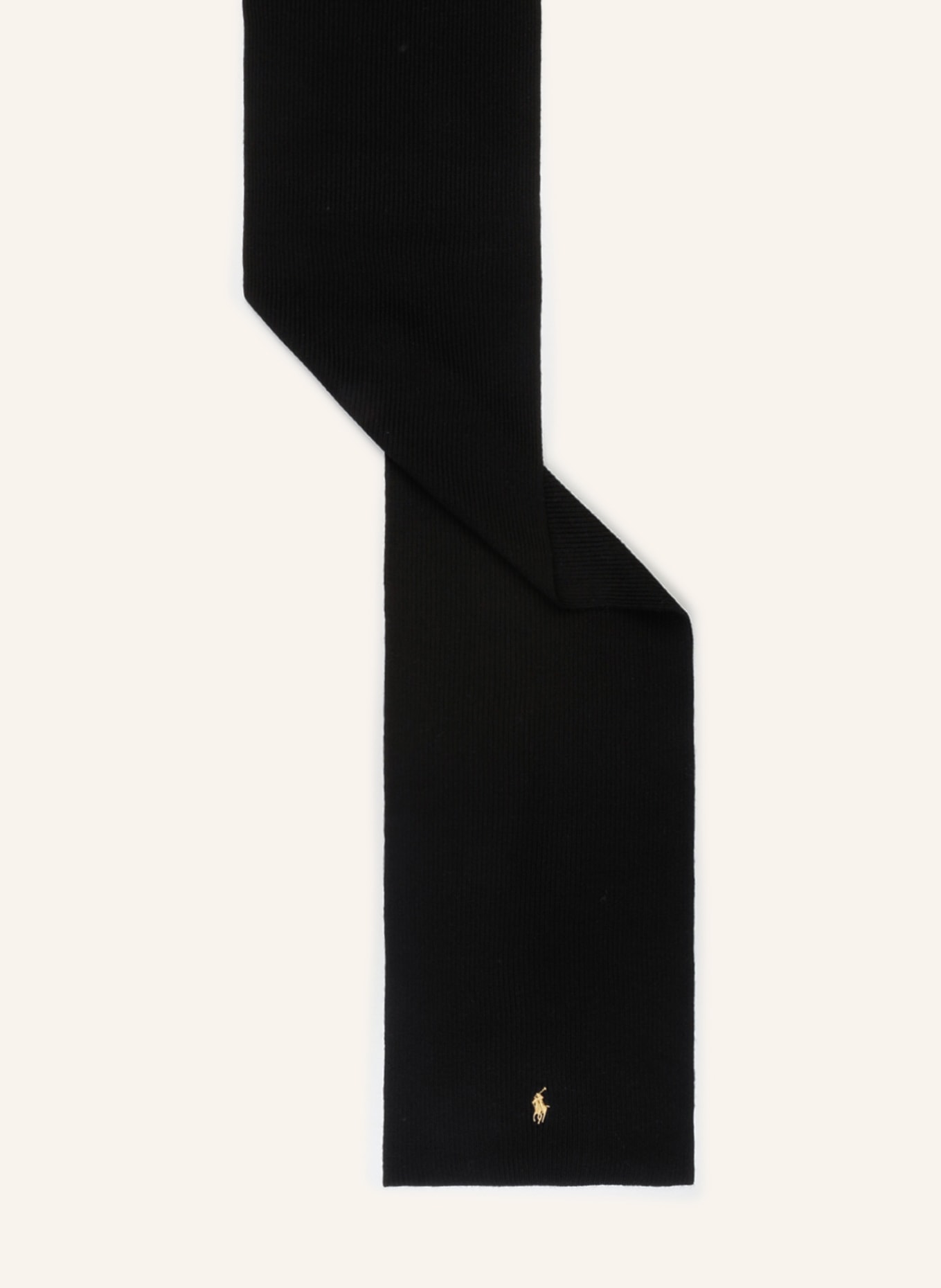 POLO RALPH LAUREN Schal aus Merinowolle, Farbe: SCHWARZ (Bild 2)