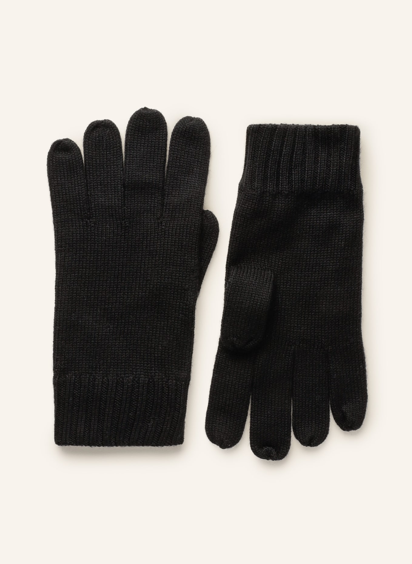 POLO RALPH LAUREN Handschuhe aus Merinowolle, Farbe: SCHWARZ(Bild null)