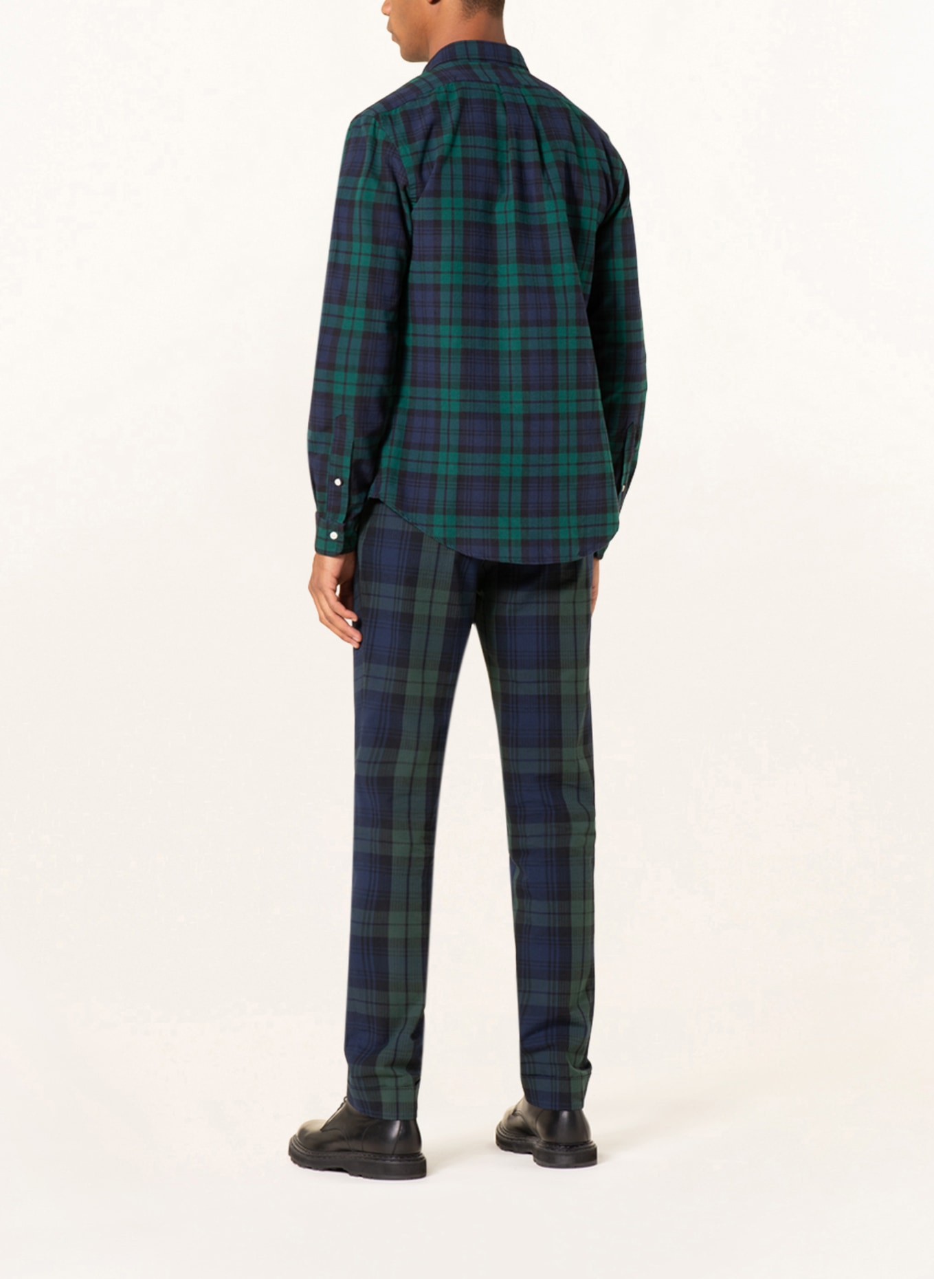 POLO RALPH LAUREN Oxfordhemd Slim Fit, Farbe: SCHWARZ/ DUNKELBLAU/ GRÜN (Bild 3)
