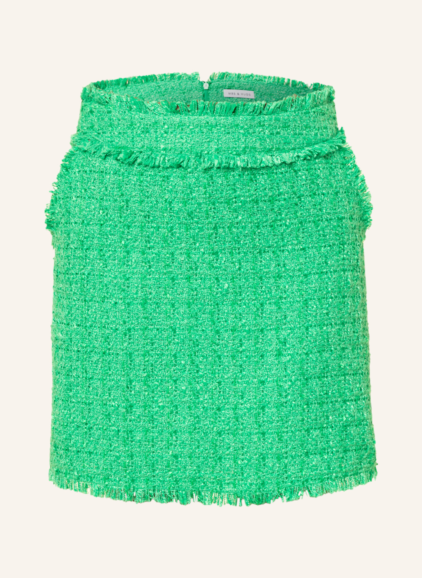 MRS & HUGS Bouclé skirt , Color: GREEN (Image 1)