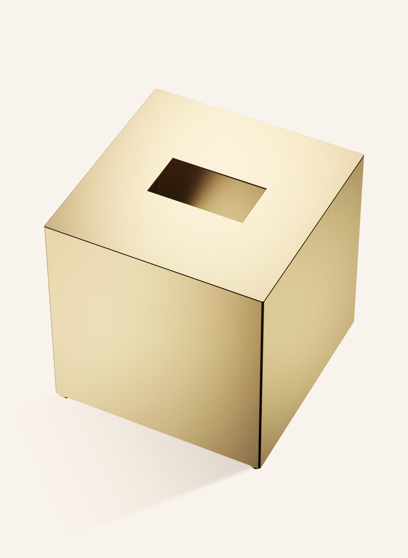 DECOR WALTHER Tissue box CUBE KB 83, Color: GOLD (Image 1)