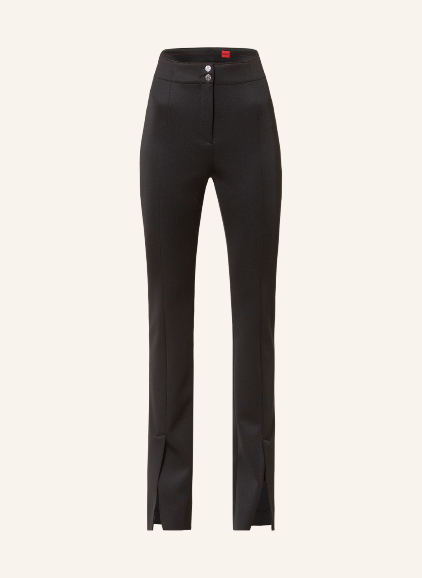 HUGO Bootcut trousers HAYLANA, Color: BLACK (Image 1)
