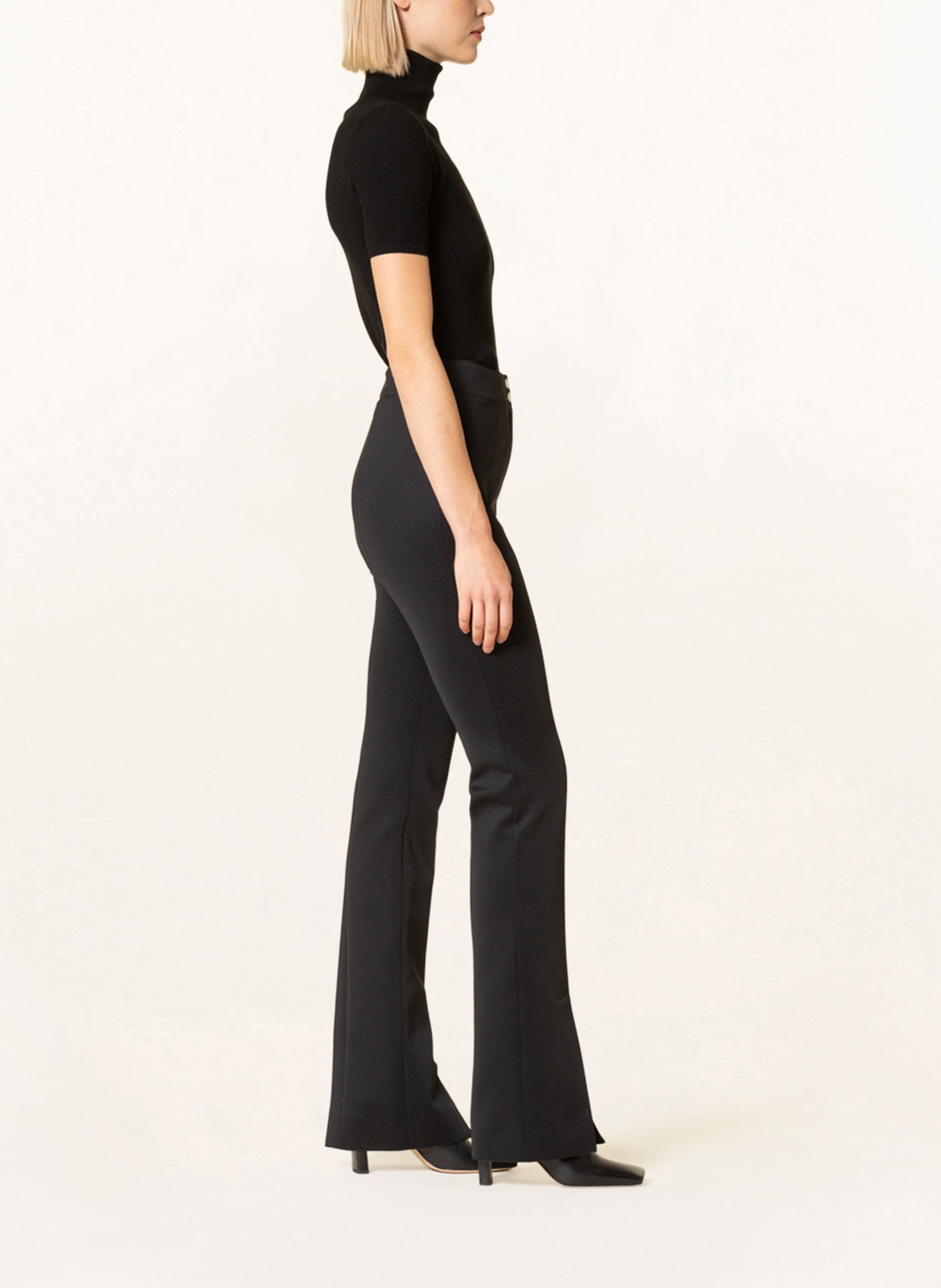 HUGO Bootcut trousers HAYLANA, Color: BLACK (Image 4)